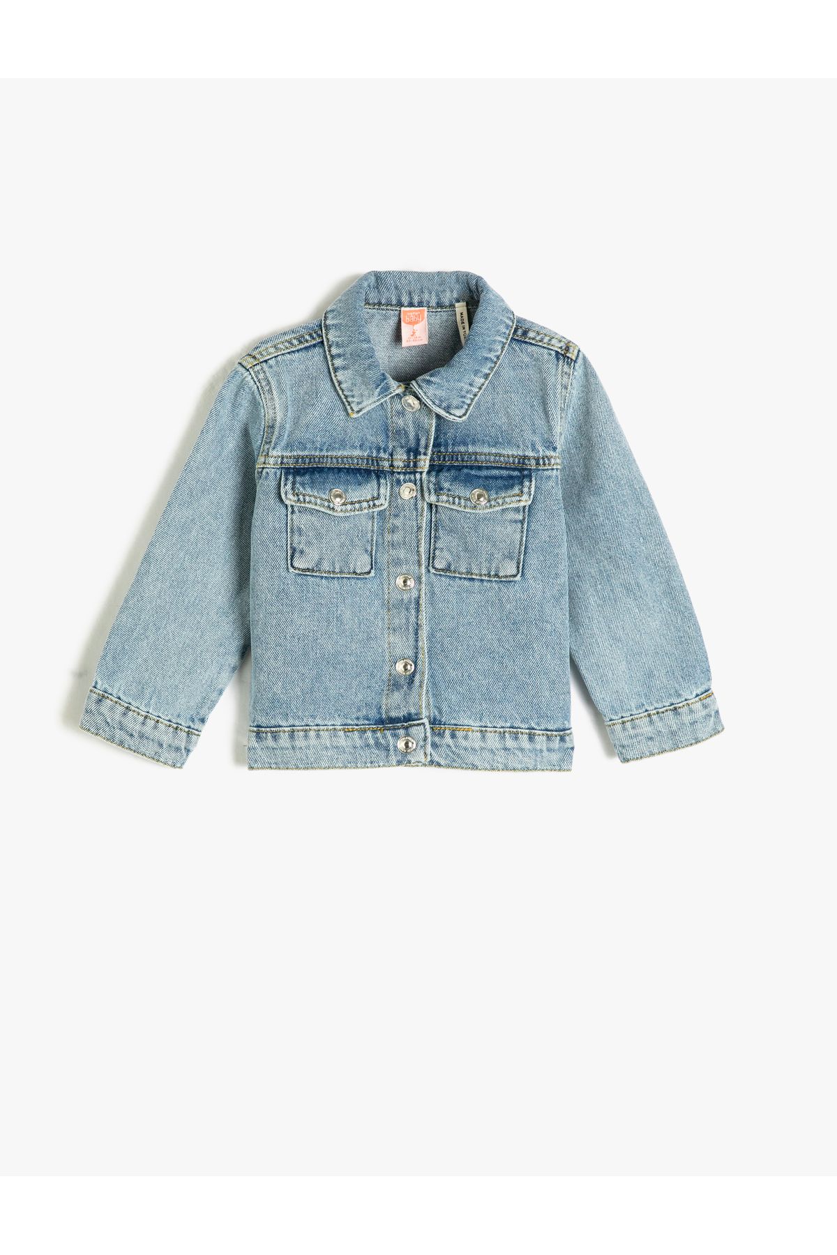 Denim jacket with hot sale cotton collar