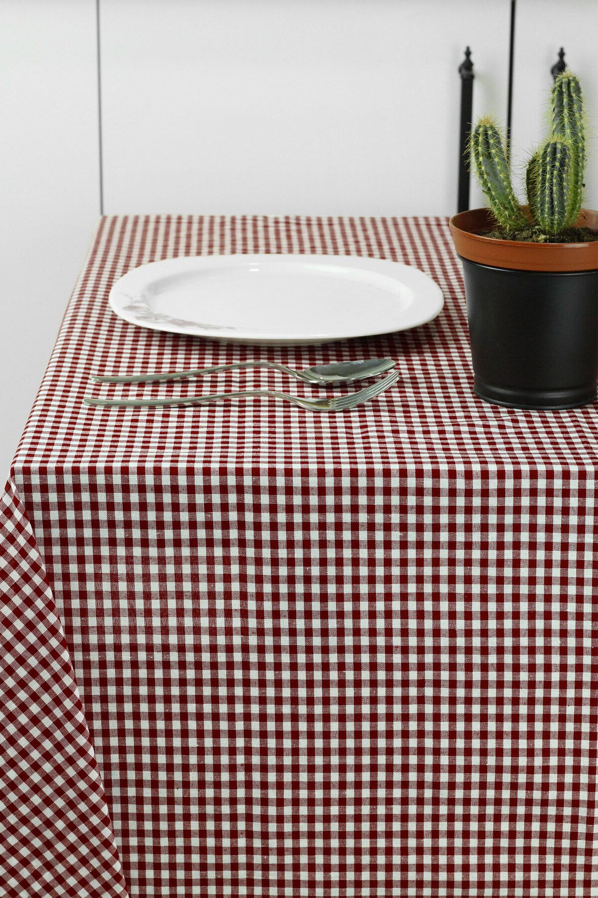 Soft Kare-Small Square Pattern Gingham Tablecloth, Table Cloth, Picnic Mat 2