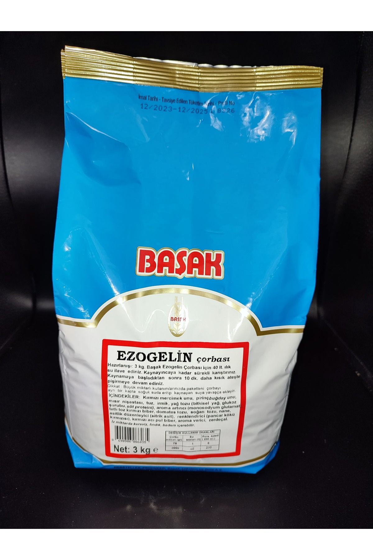 BAŞAK Hazır Çorba Ezogelin 3kg