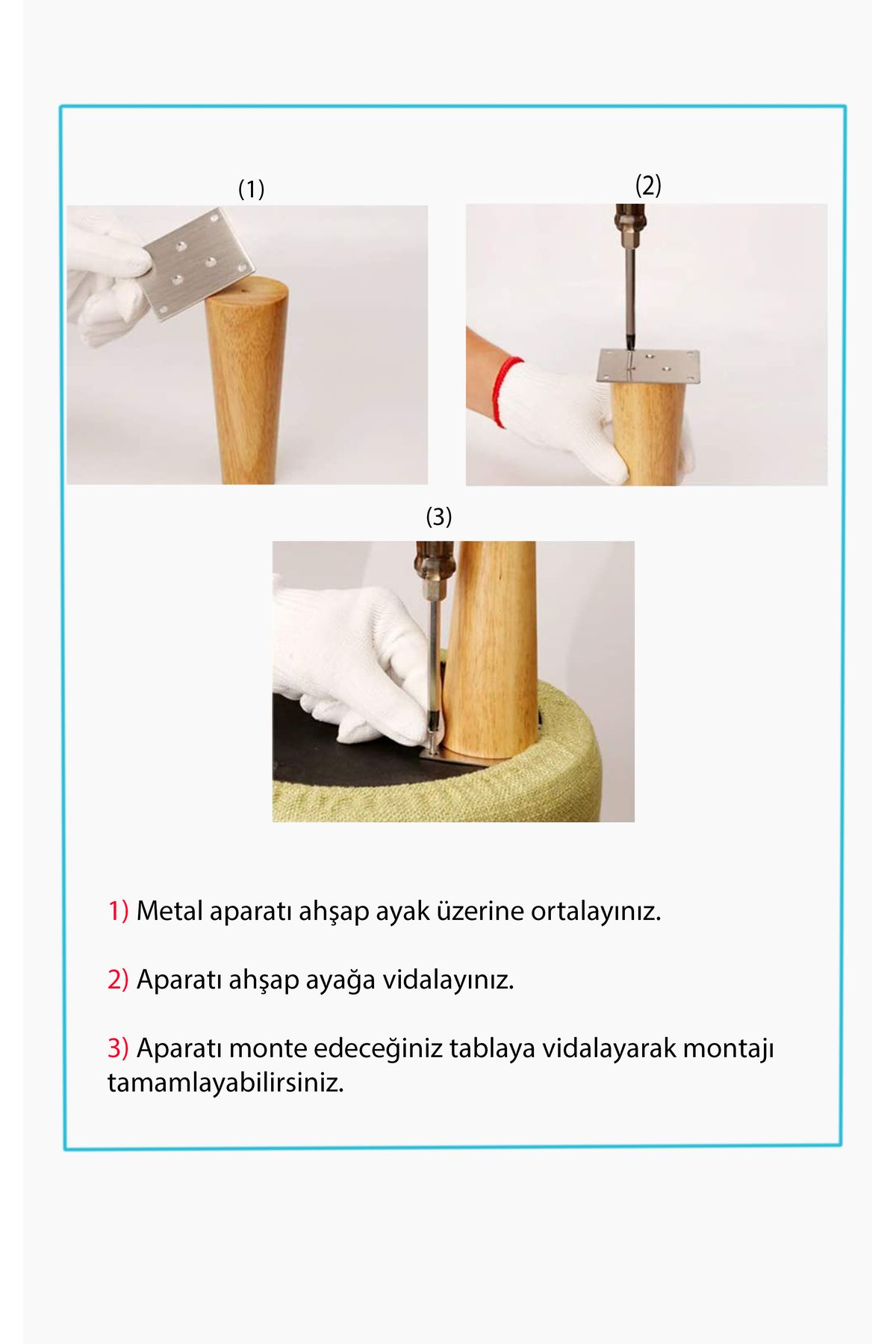 turanahşap-أرجل طاولة خشبية - أرجل طاولة المطبخ - أرجل طاولة العمل / الطول: 75 سم 2