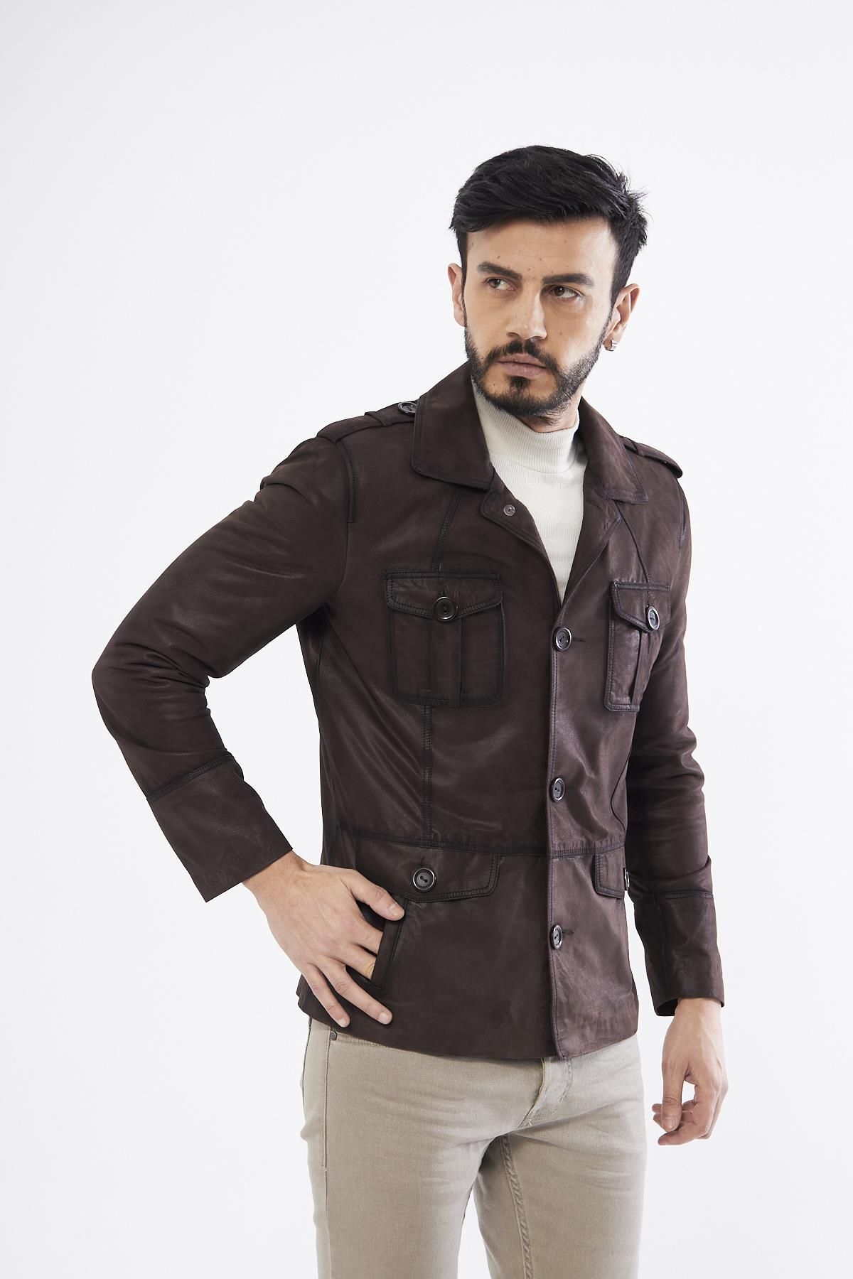 کاپشن چرم دری نس der265