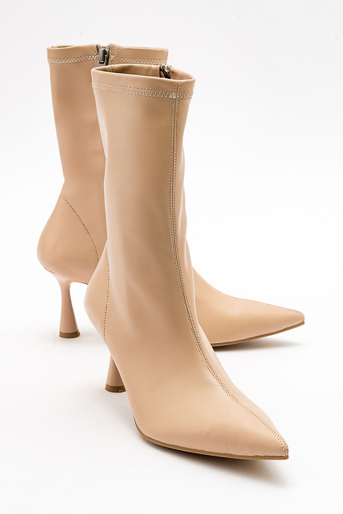 چکمه و بوتی نود زنانه های پاشنه کشش Spezia Beige luvishoes