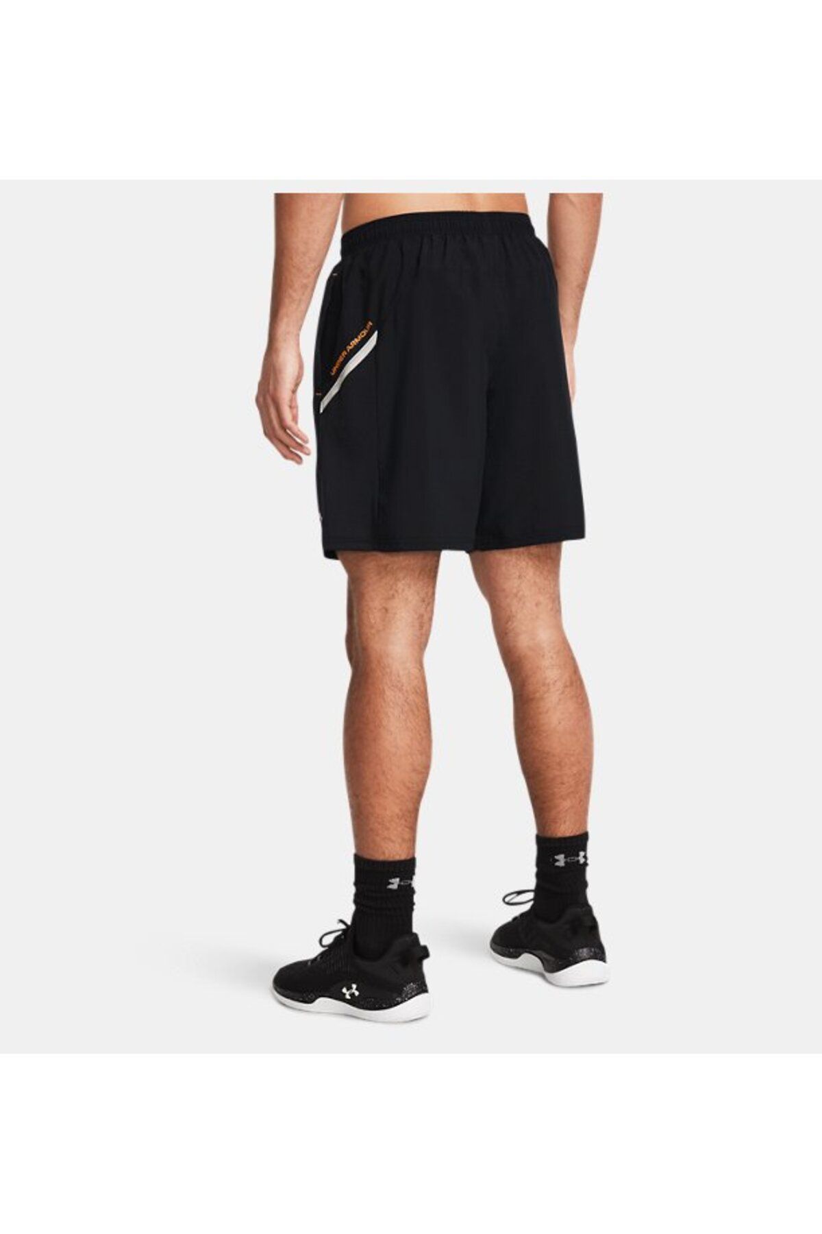 شورت ورزشی مشکی مردانه Core UA + بافندگی 1385978 001 Under Armour