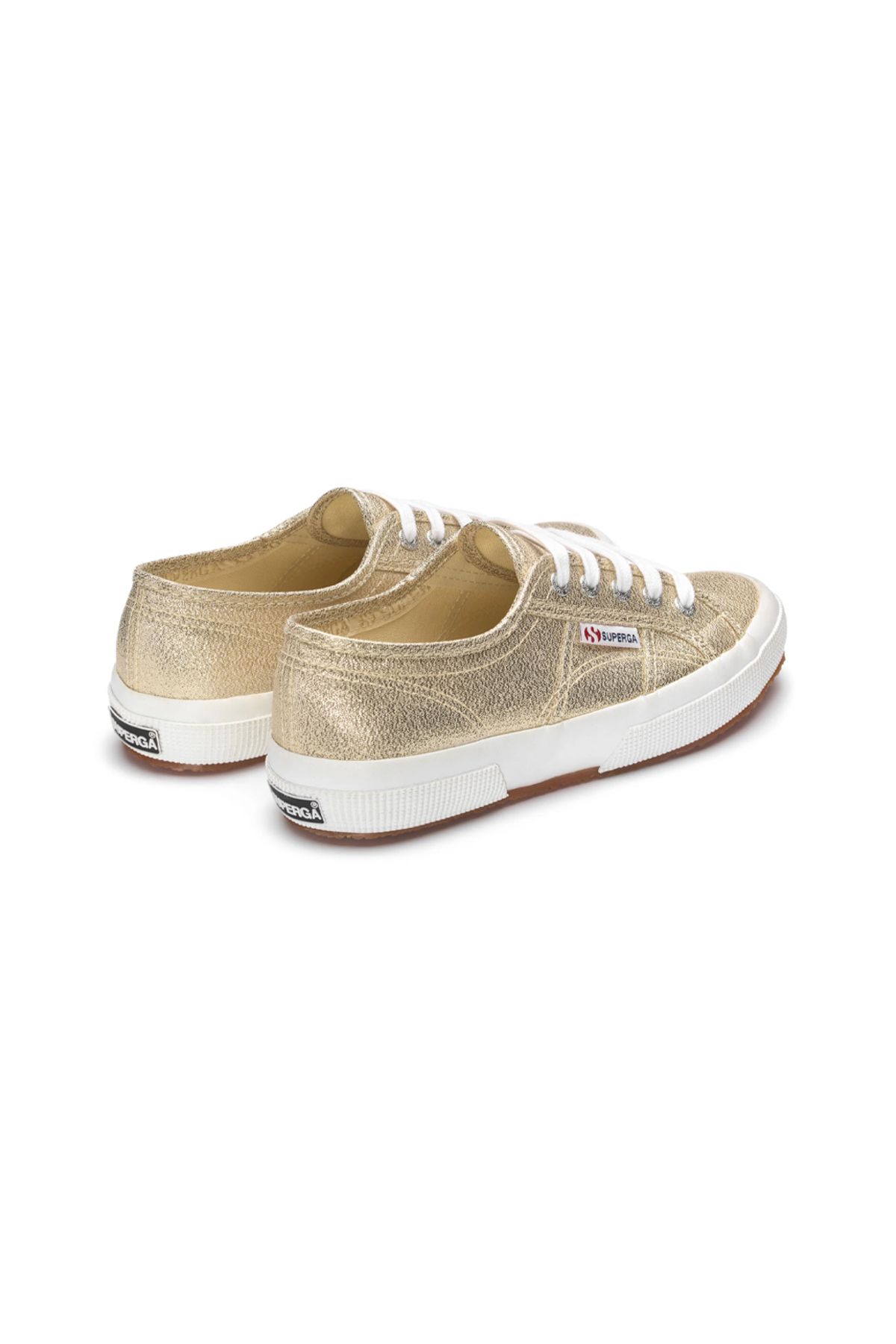 Superga slip outlet on gold