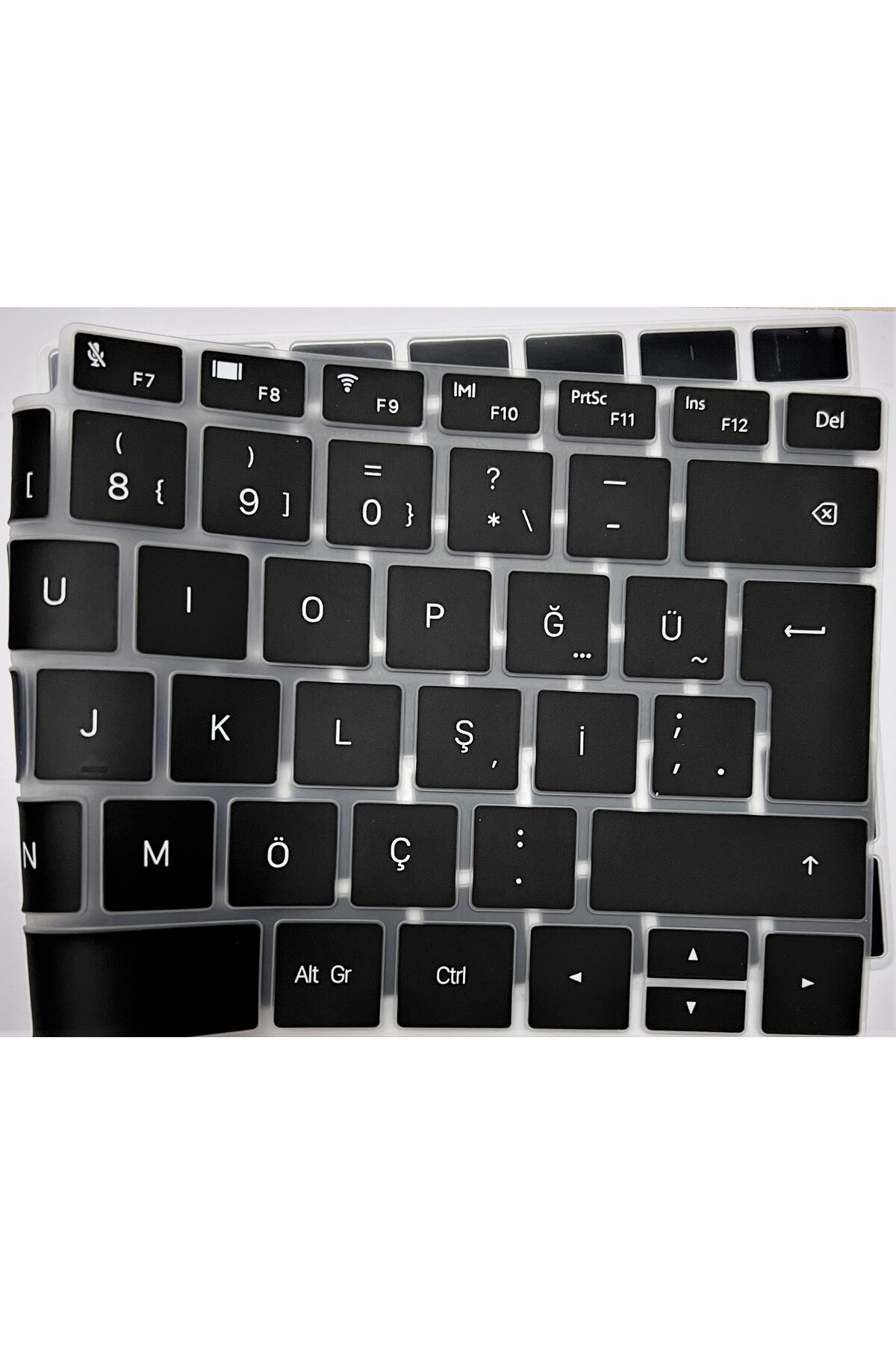 Huawei Matebook uyumlu 16 16S 2021 Türkçe Q Silikon Klavye Koruyucu Crem-wfda 2