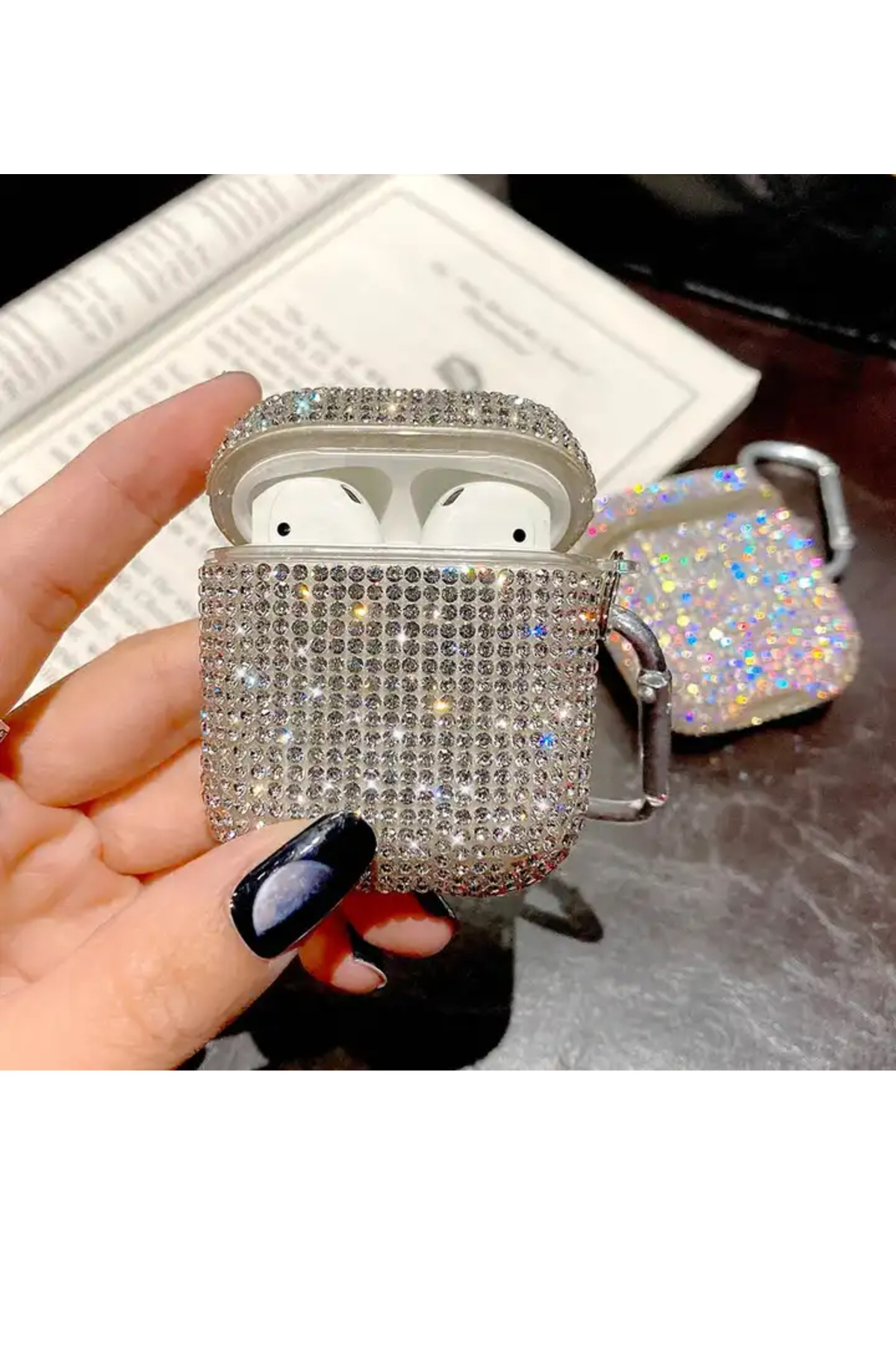 1/2.Nesil Uyumlu Diamond Taşlı kulaklık Kılıf
