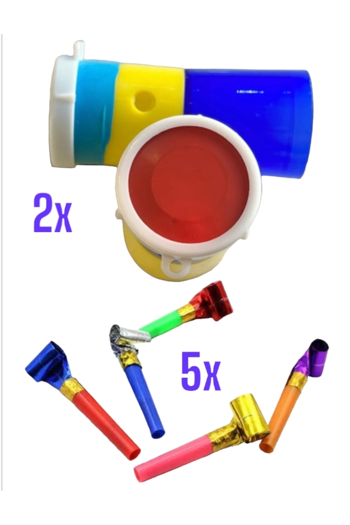 ERGOTYPE 2’li Borazan Düdük, 5 Li Parti Düdüğü
