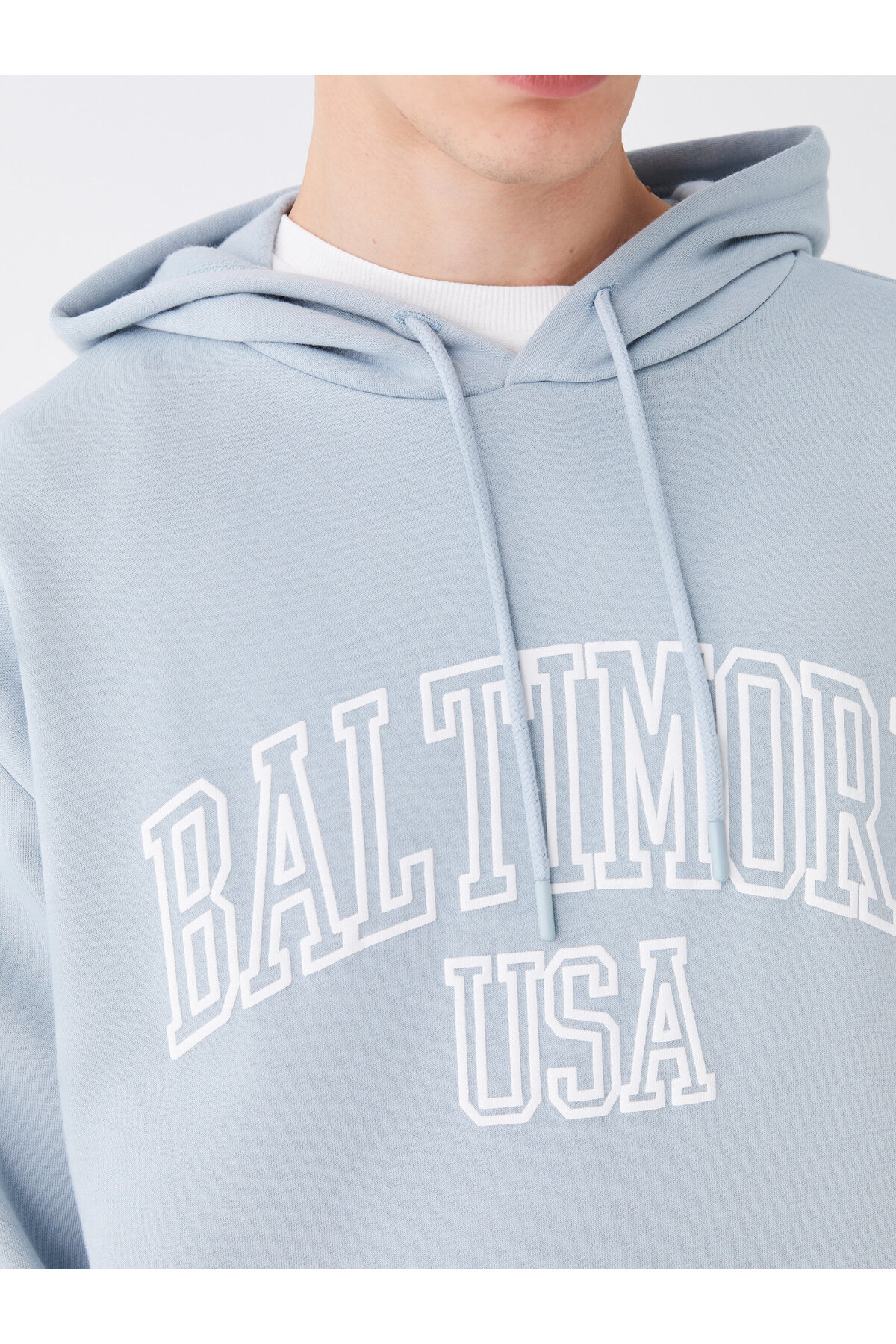 سویشرت مردانه آبی ال سی وایکیکی | W3ER51Z8 اورجینال - تصویر 4