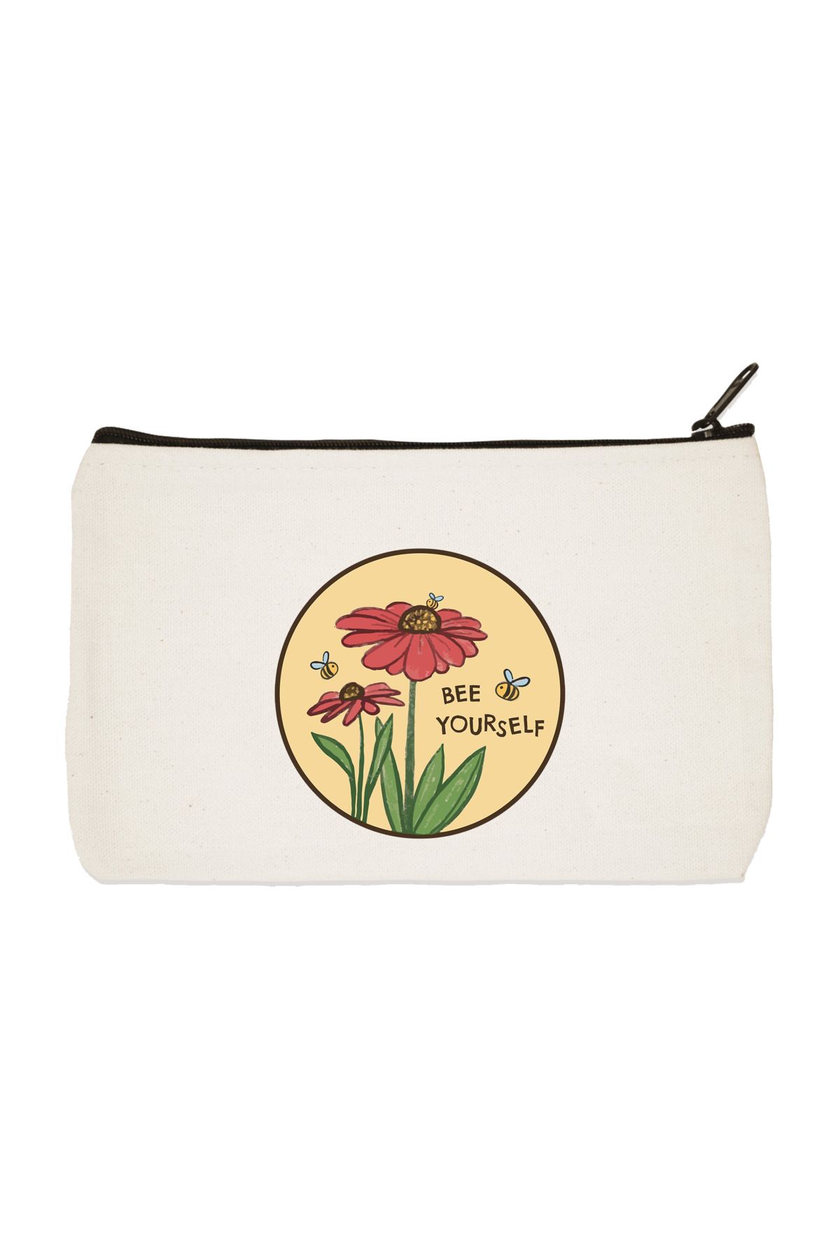 designedfy Geantă De Machiaj Din Pânză Imprimată Bee Yourself - One Size