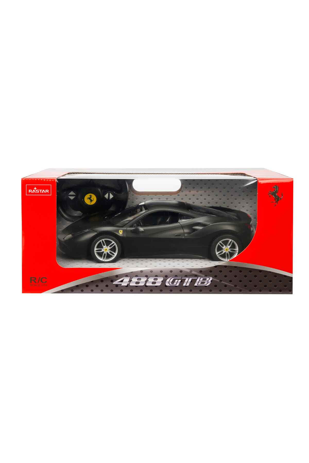 Rastar 1:14 Ferrari 488 GTB Uzaktan Kumandalı Işıklı Araba - Siyah