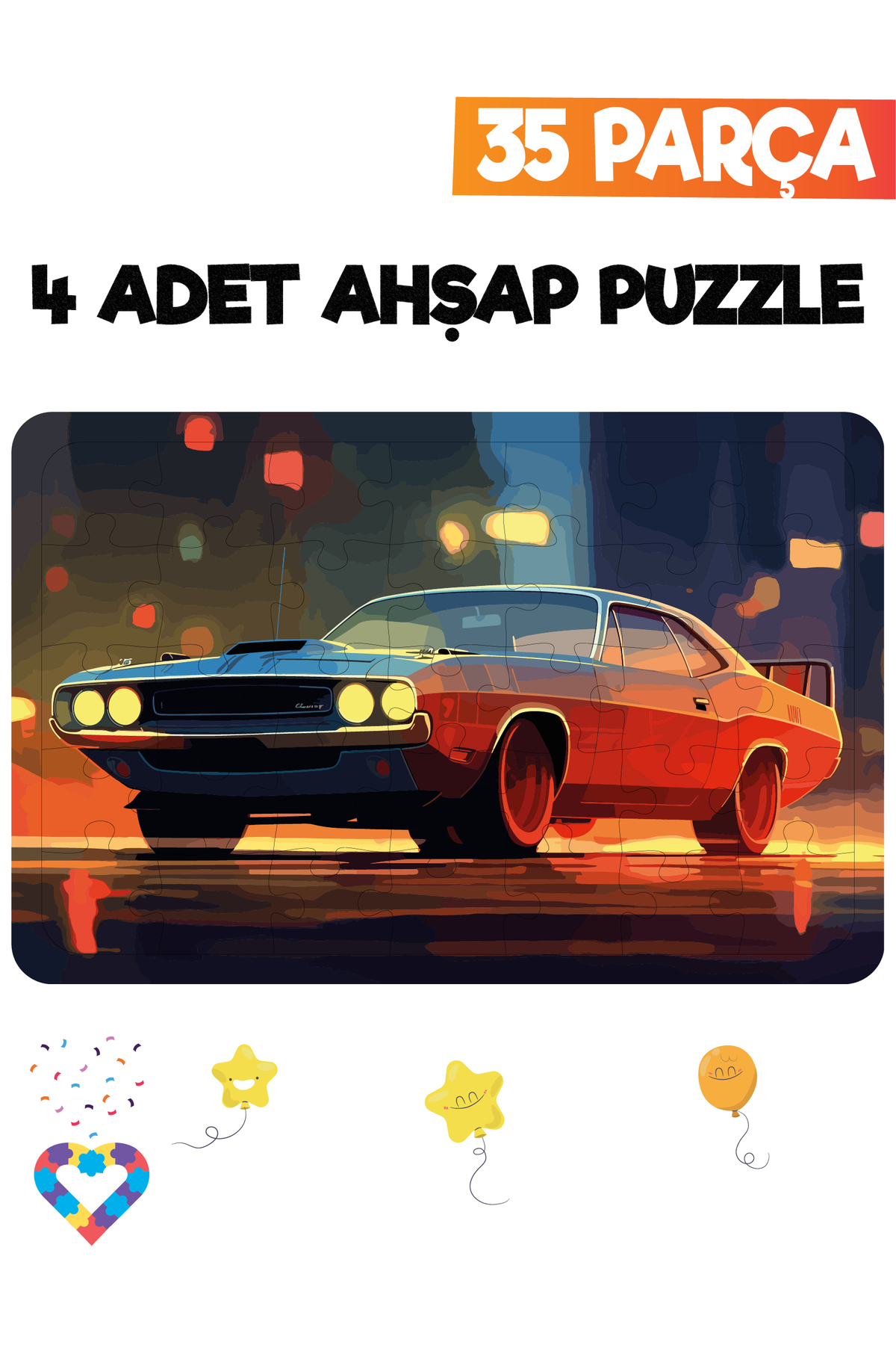 esatoys 35 Parçalı Montessori Ahşap Puzzle – 5-6 Yaş Eğitici Oyuncak fotoğrafı 4 (önizleme)