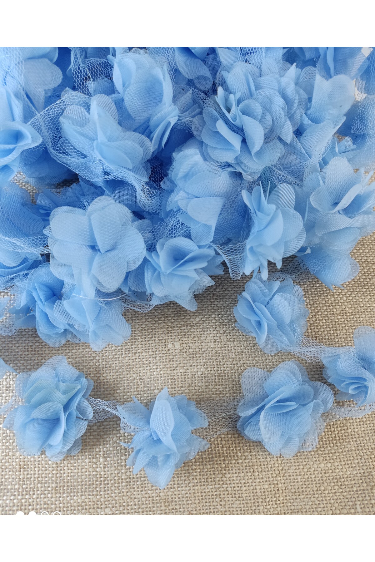 Laser Cut Chiffon Flower 1 Meter – Tulle