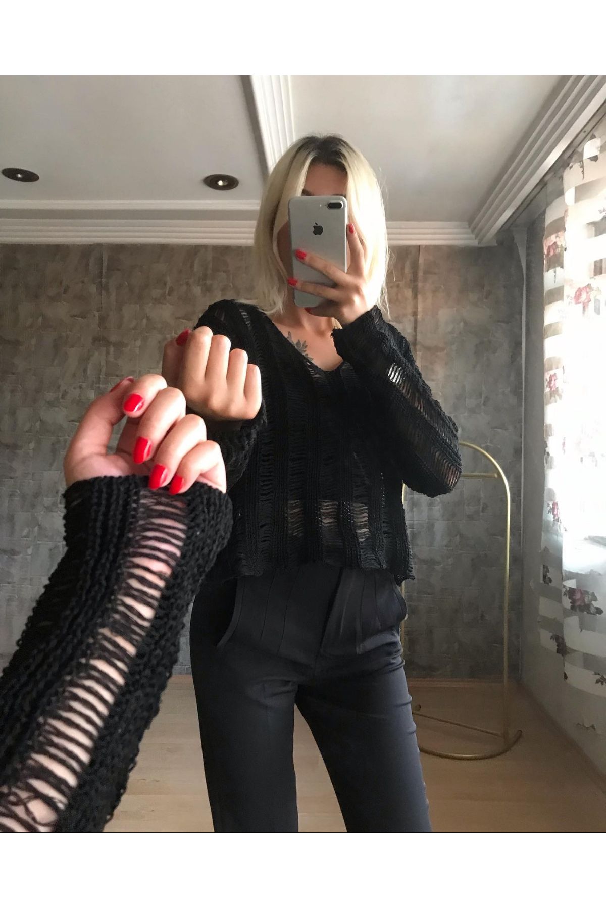 Kadın bluz örme