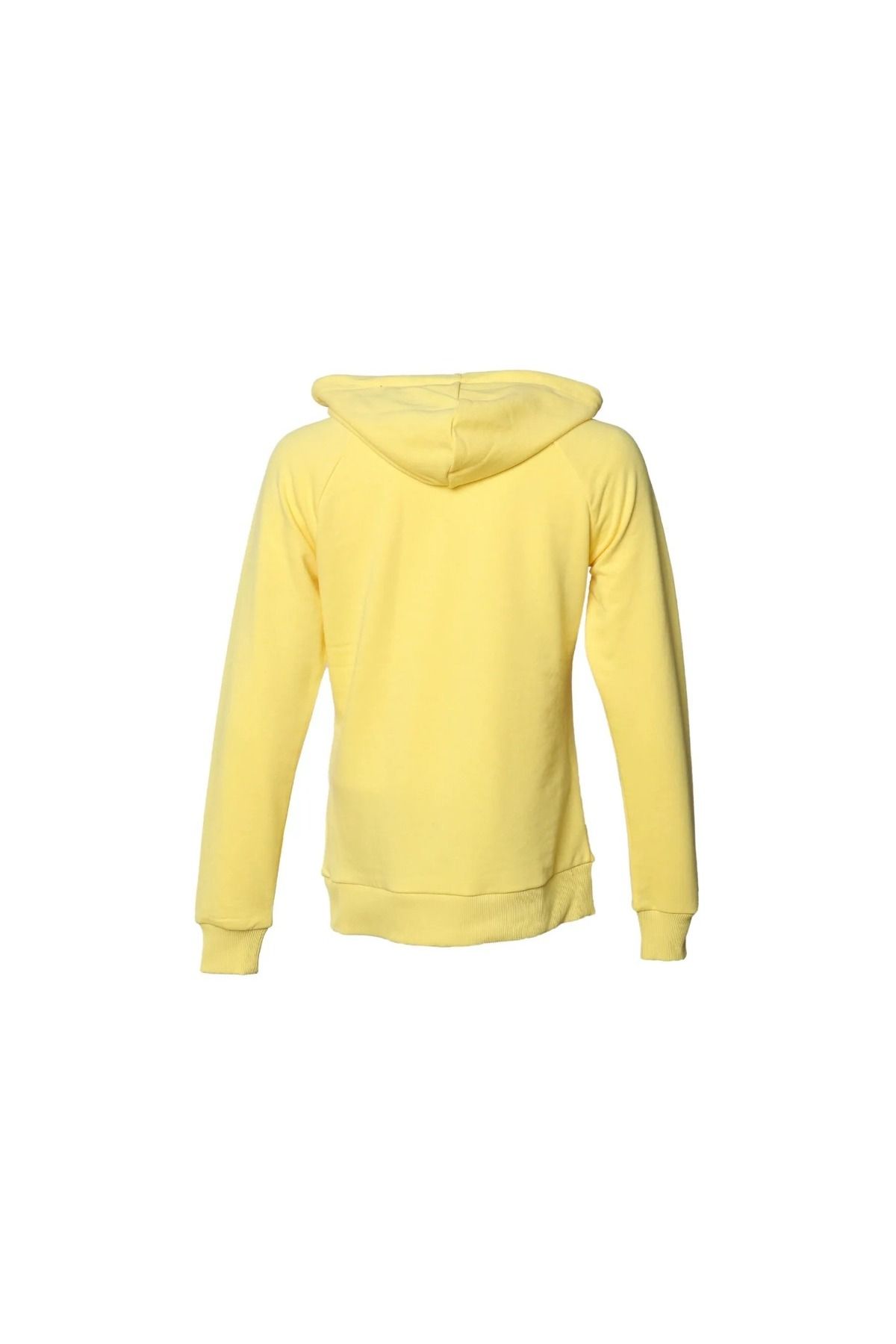 سویشرت ورزشی زرد زنانه کلاه بیلوند اورجینال hummel
