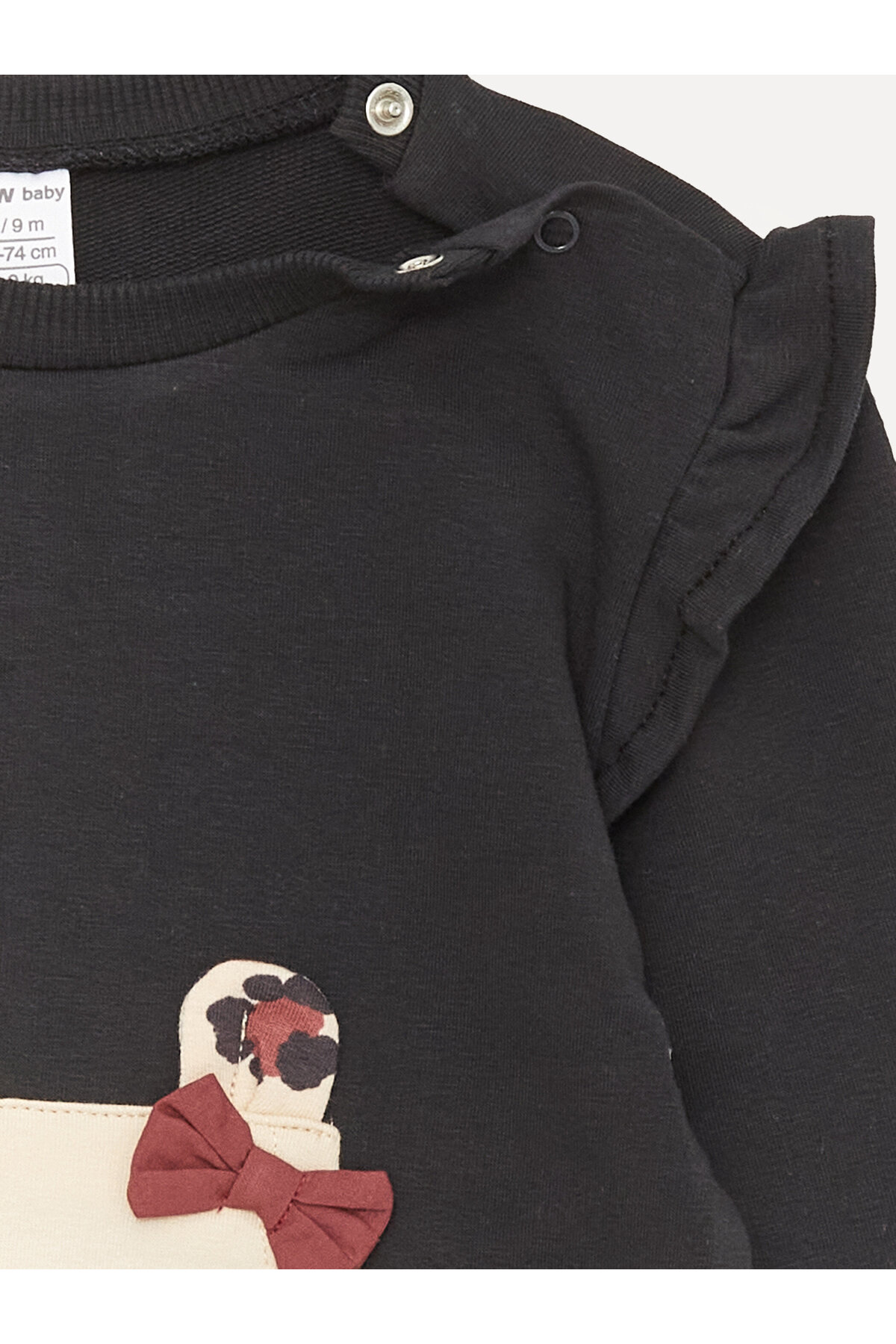 LC Waikiki Bisiklet Yaka Uzun Kollu Baskılı Kız Bebek Sweatshirt ve Pantolon 2'li Takım fotoğrafı 6 (önizleme)