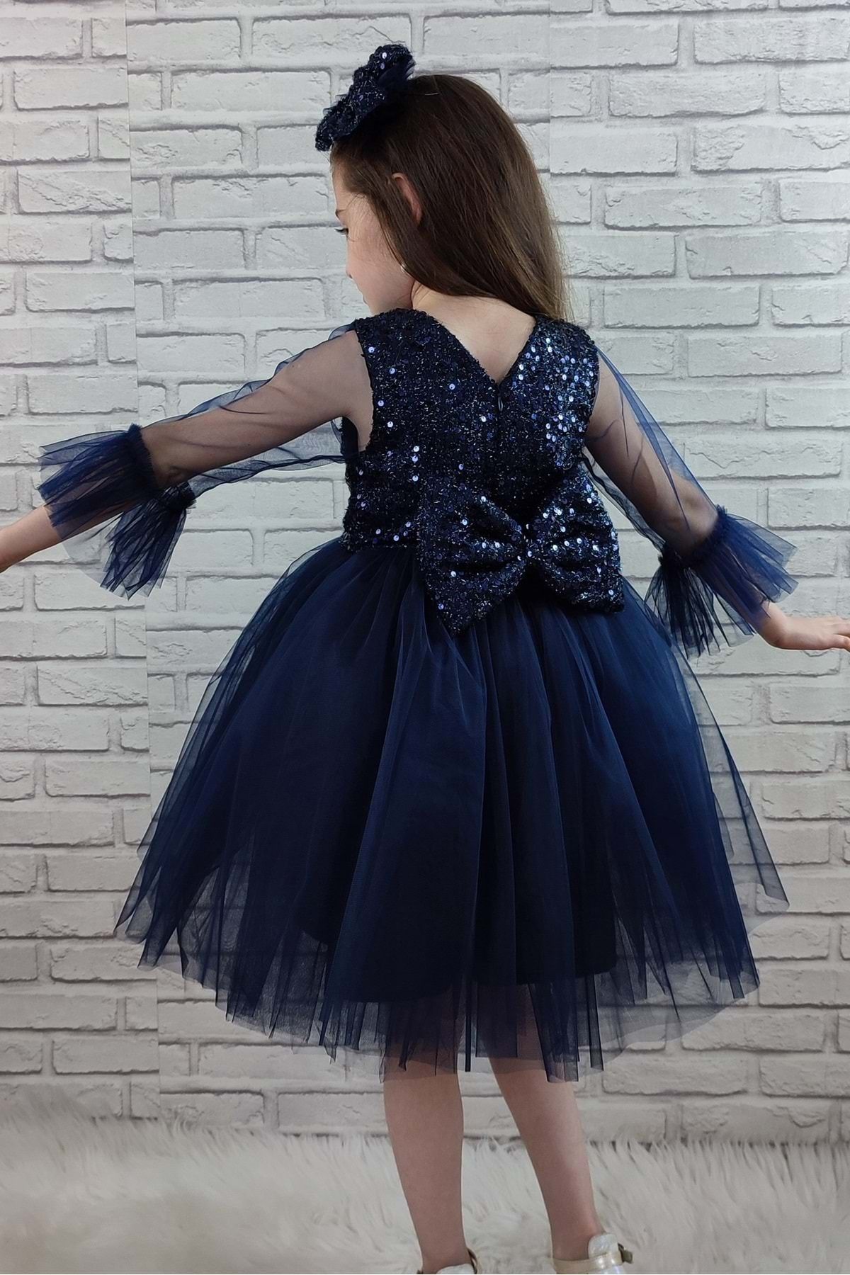 Dark blue dress deals for girl
