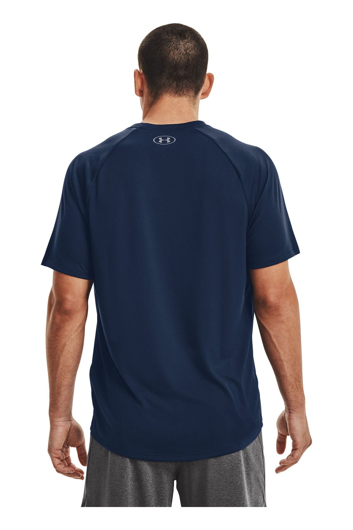 تی شرت آبی مردانه O Yaka Flat Navy Gray Tresh Shirt 1326413 UA Tech 2.0 SS Tee Under Armour