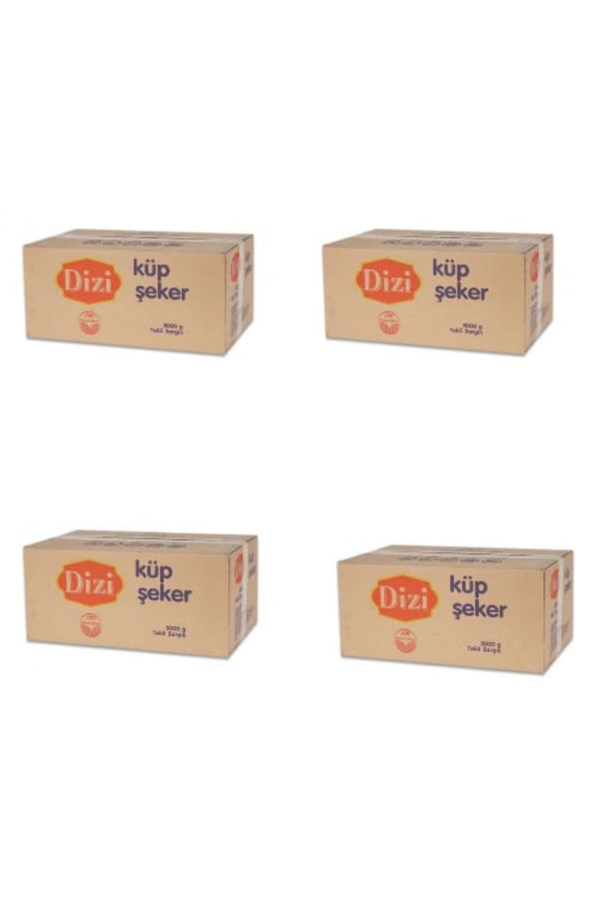 DİZİ TEK SARGILI KÜP ŞEKER 5000 GR × 4 ADET