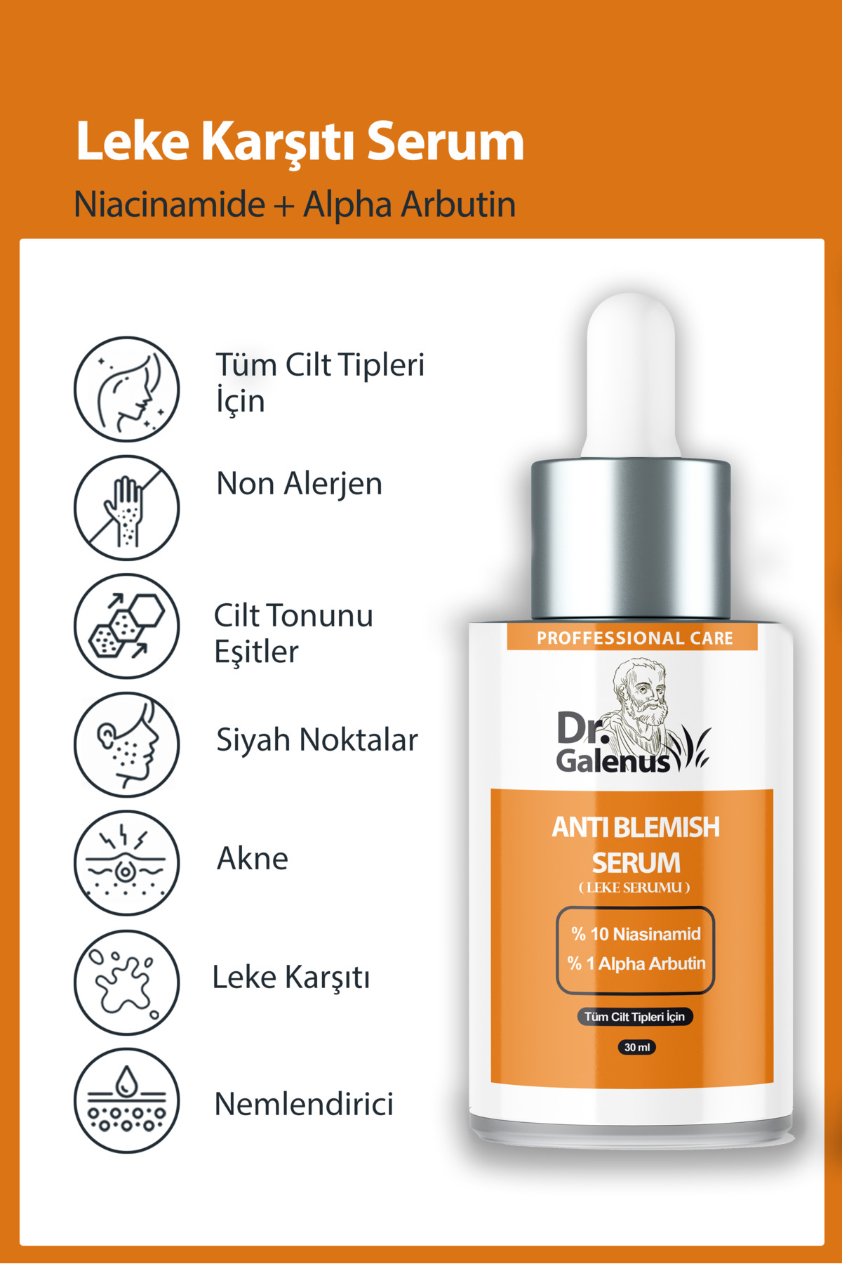 Hyalüronik Asit Ve Koyu Leke Karşıtı Niacinamide Arbutin Ikili Bakım Serum Seti (50 ML). — TYCZQ1OUCN170428841051829 — تصویر 5 از 6