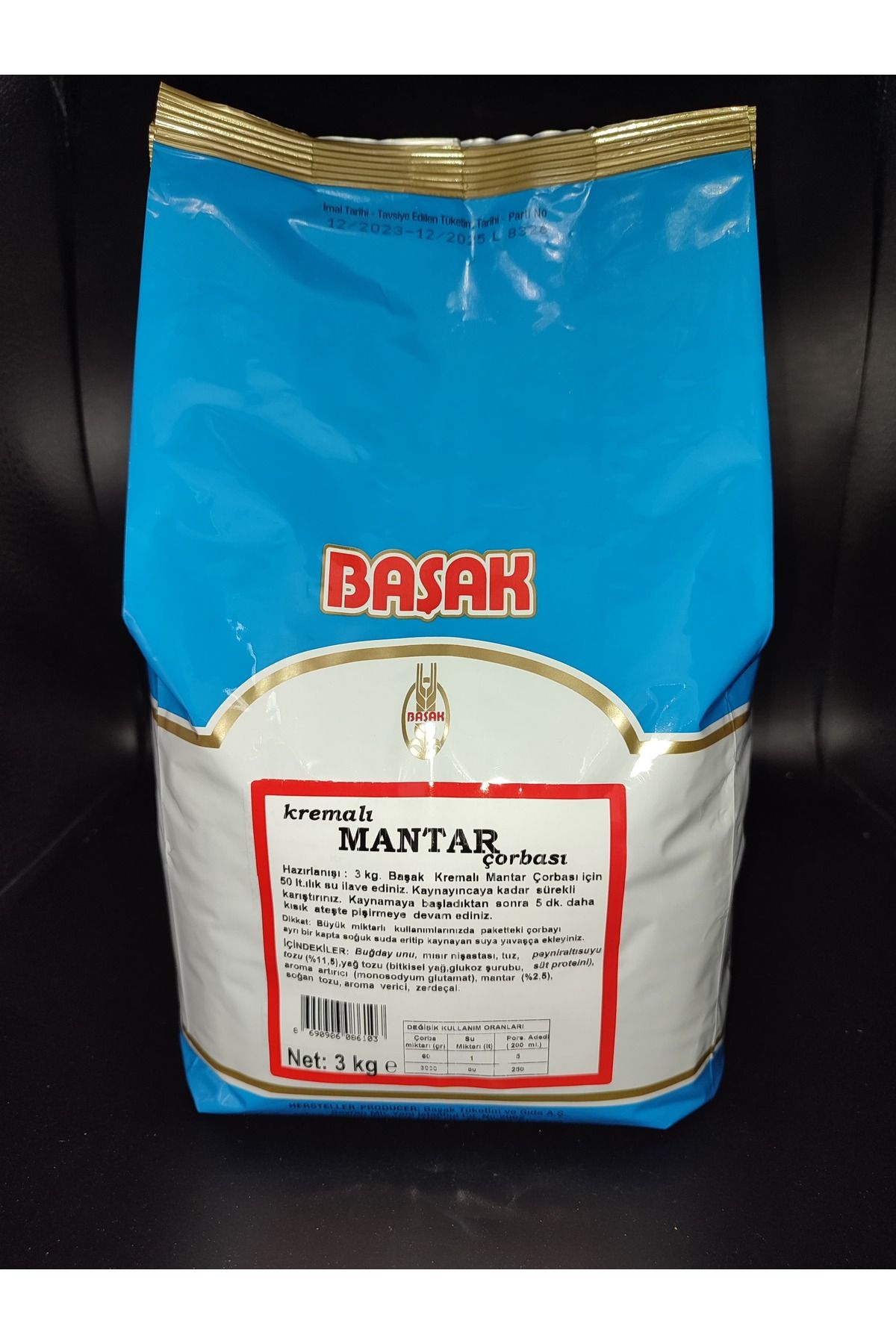 BAŞAK Çorba Kremalı Mantar 3 kg