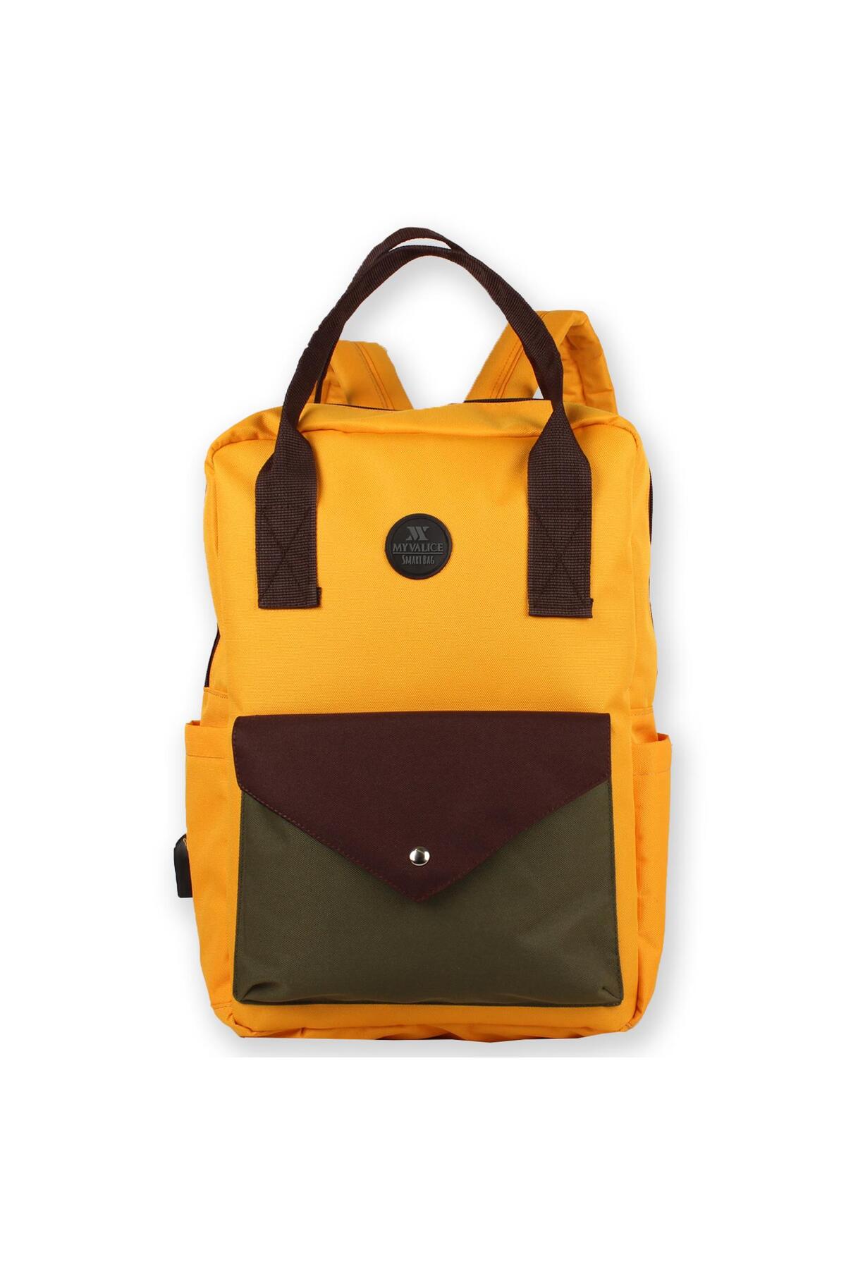 کوله پشتی زنانه زرد My Valice | PSTSC اورجینال - تصویر 3