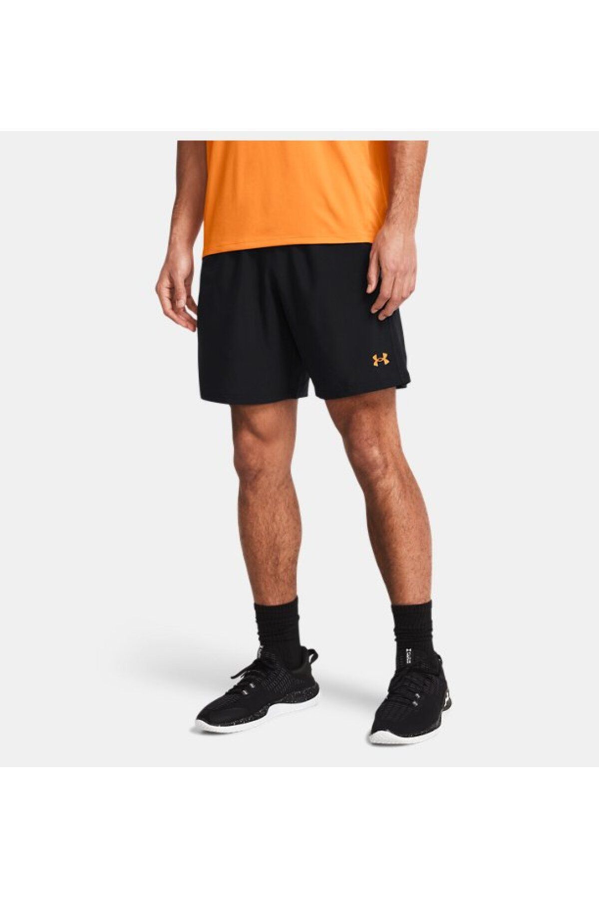 شورت ورزشی مشکی مردانه Core UA + بافندگی 1385978 001 Under Armour