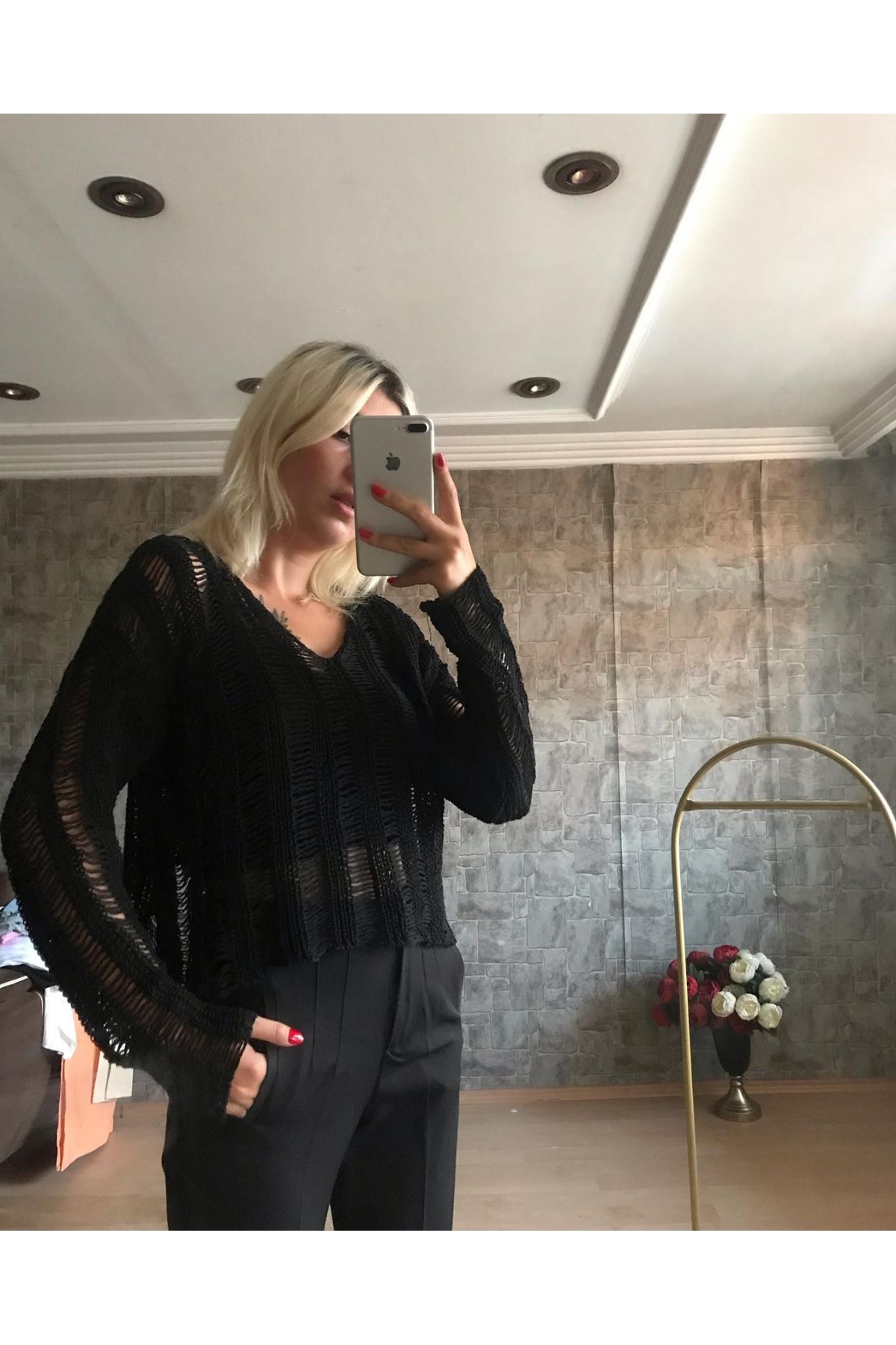 Kadın bluz örme