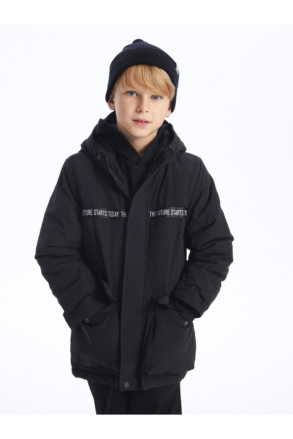 LC Waikiki-Hooded Boy's Coat 1