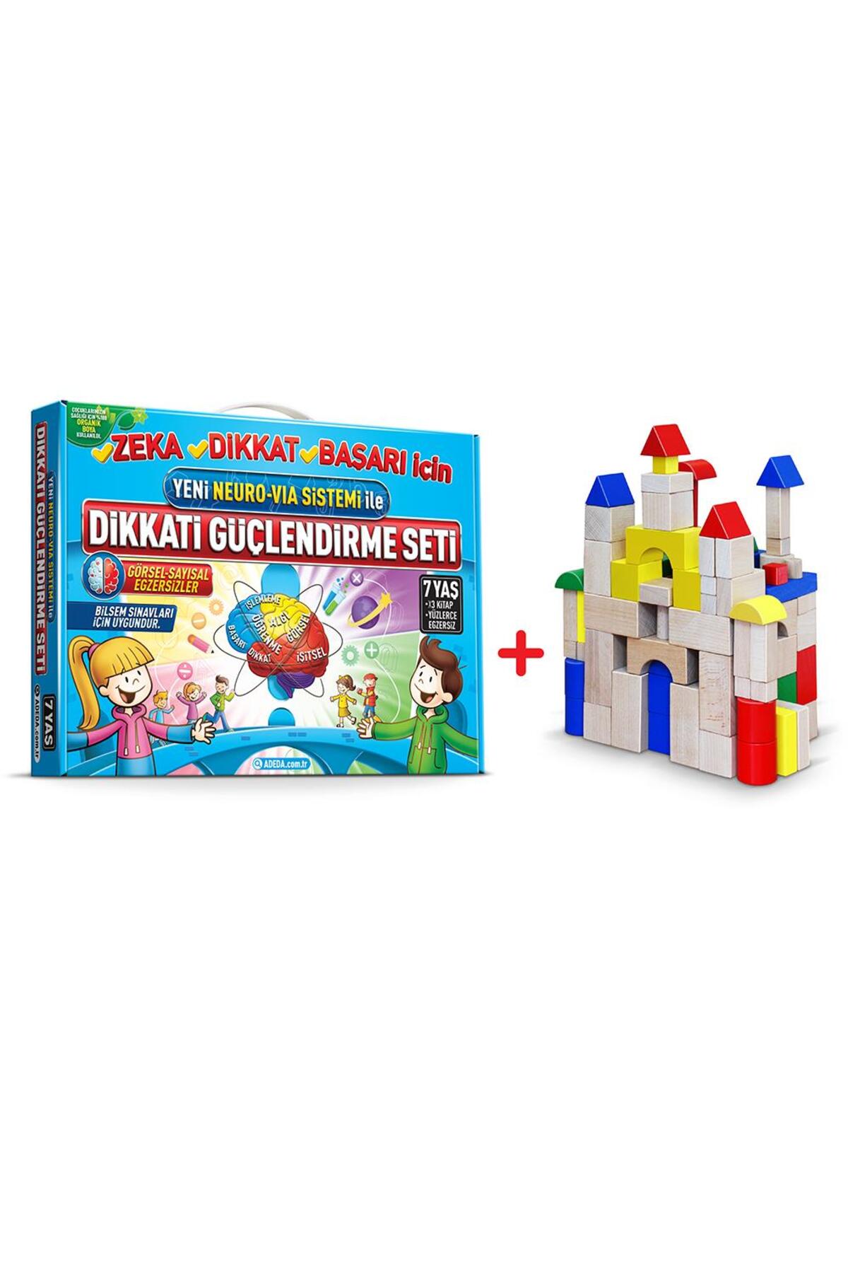 Adeda Yayınları Adeda Dikkati Güçlendirme Seti 7 Yaş 10 Parça Ahşap Materyal
