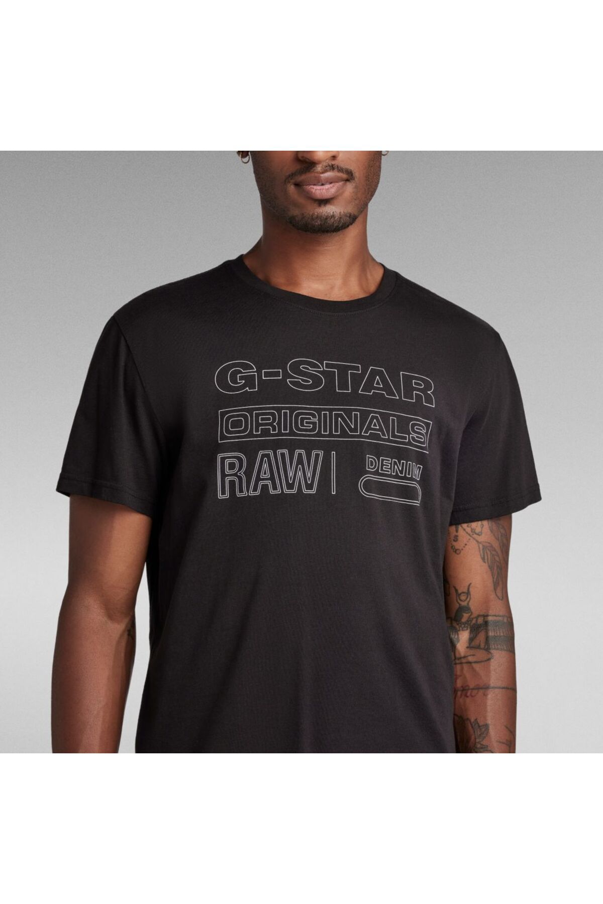 G STAR RAW T Shirt Black Trendyol