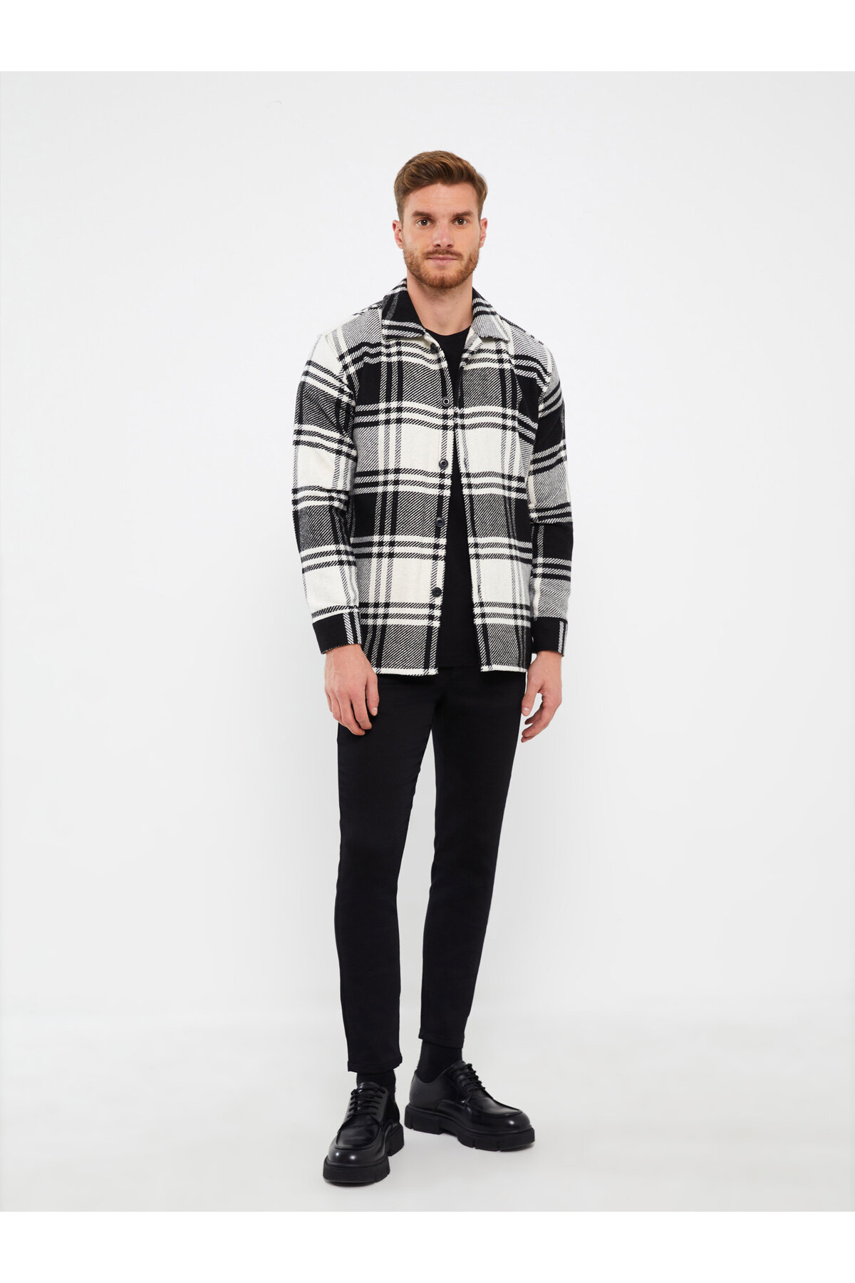 ژاکت مردانه خاکستری ال سی وایکیکی | W3BS61Z8 اورجینال - تصویر 3