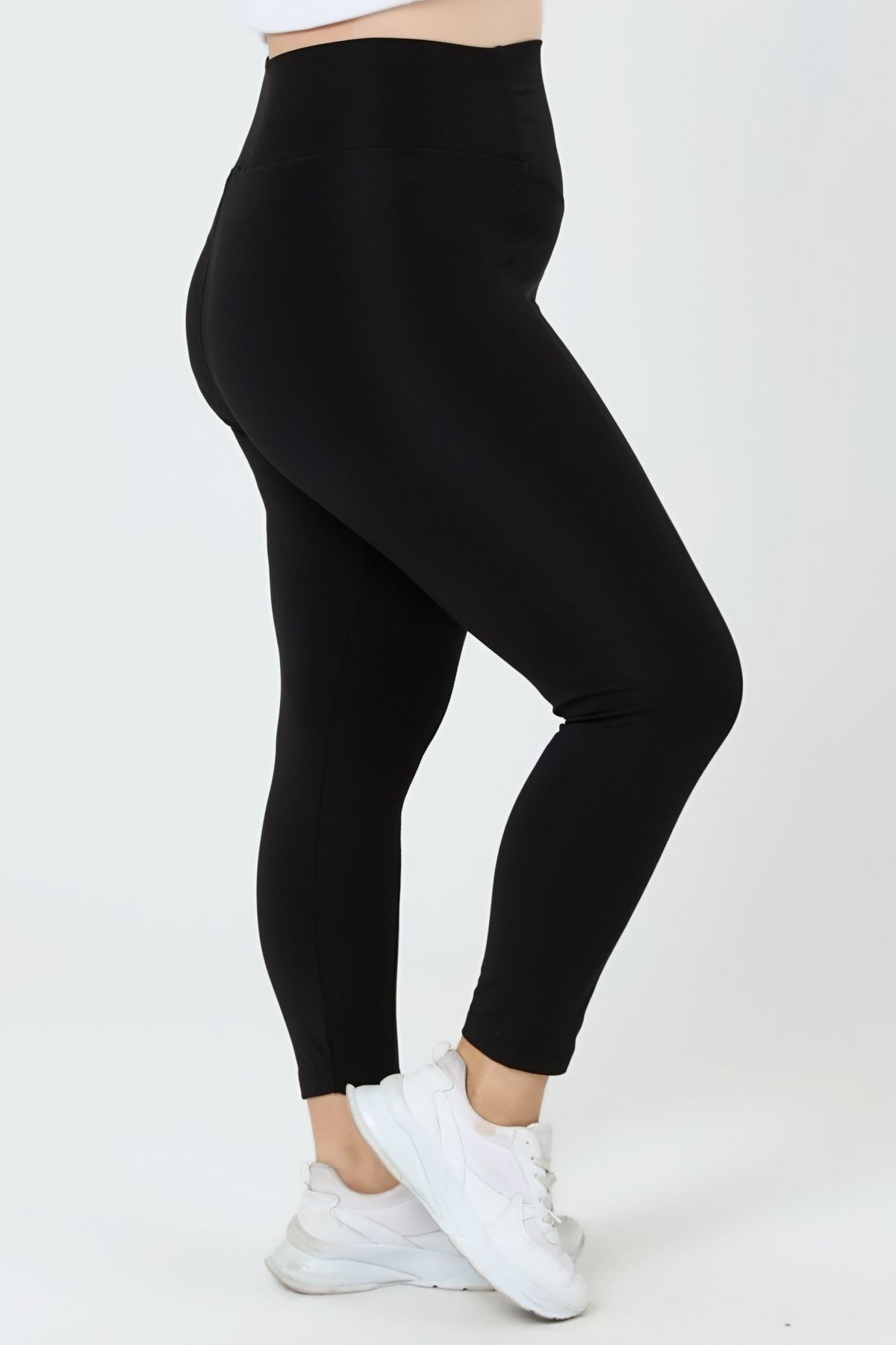 tarzımsüper Plus Size Comfort Model High Waisted Sports & Casual Tights  with Slimming Corset Feature - Trendyol