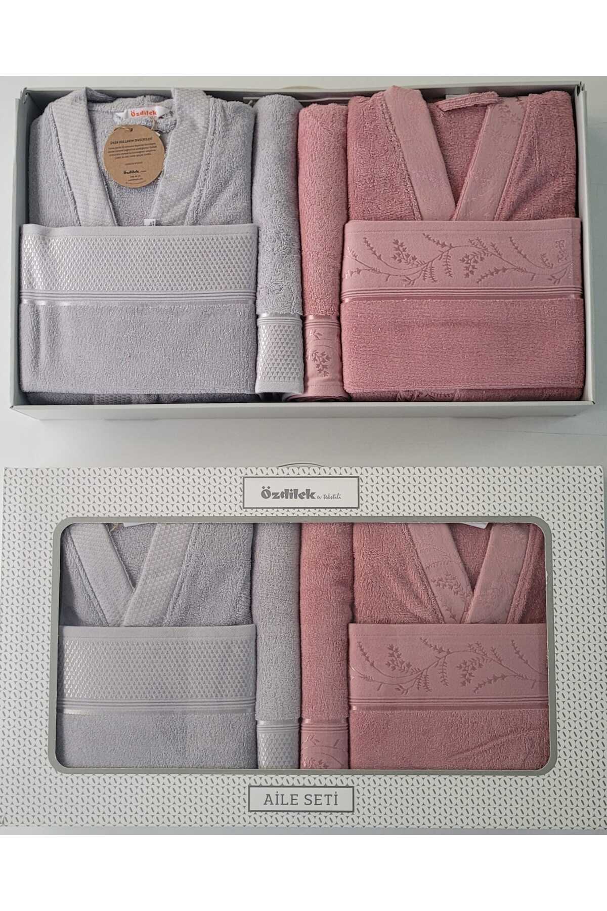  ست حمام ÖZDİLEK DITSY ست خانوادگی 100% پنبه