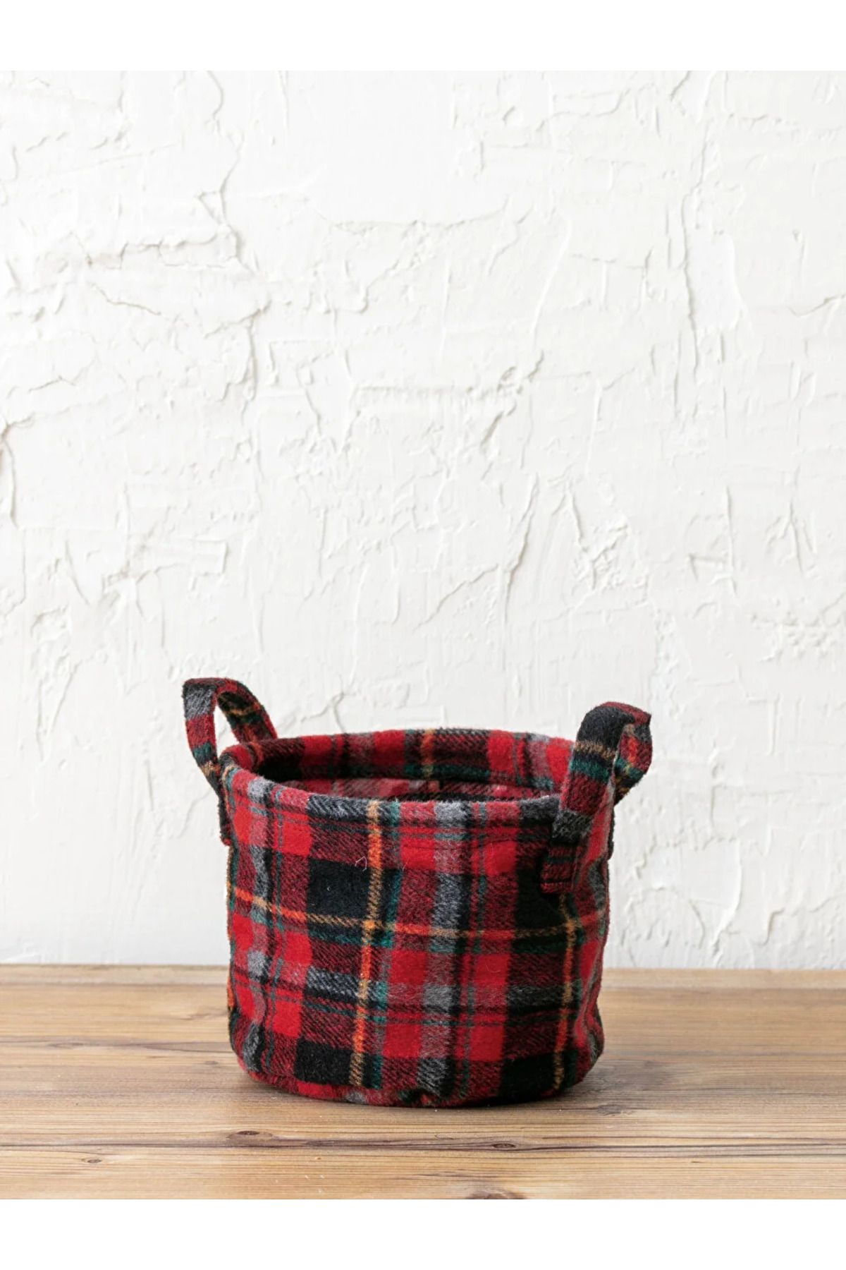 LC Waikiki-Epi̇c Store Lcw Home 15X12 Plaid Patterned Organizer Basket 2