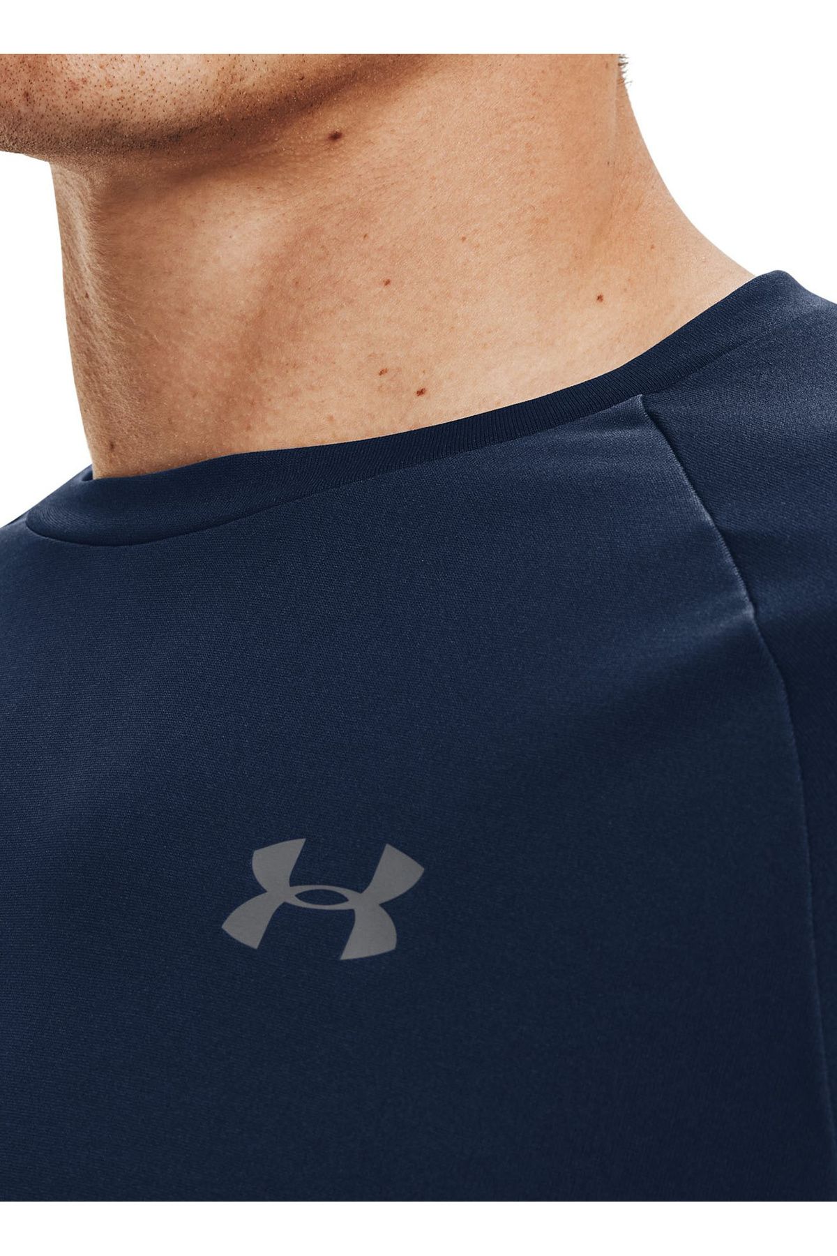 تی شرت آبی مردانه O Yaka Flat Navy Gray Tresh Shirt 1326413 UA Tech 2.0 SS Tee Under Armour