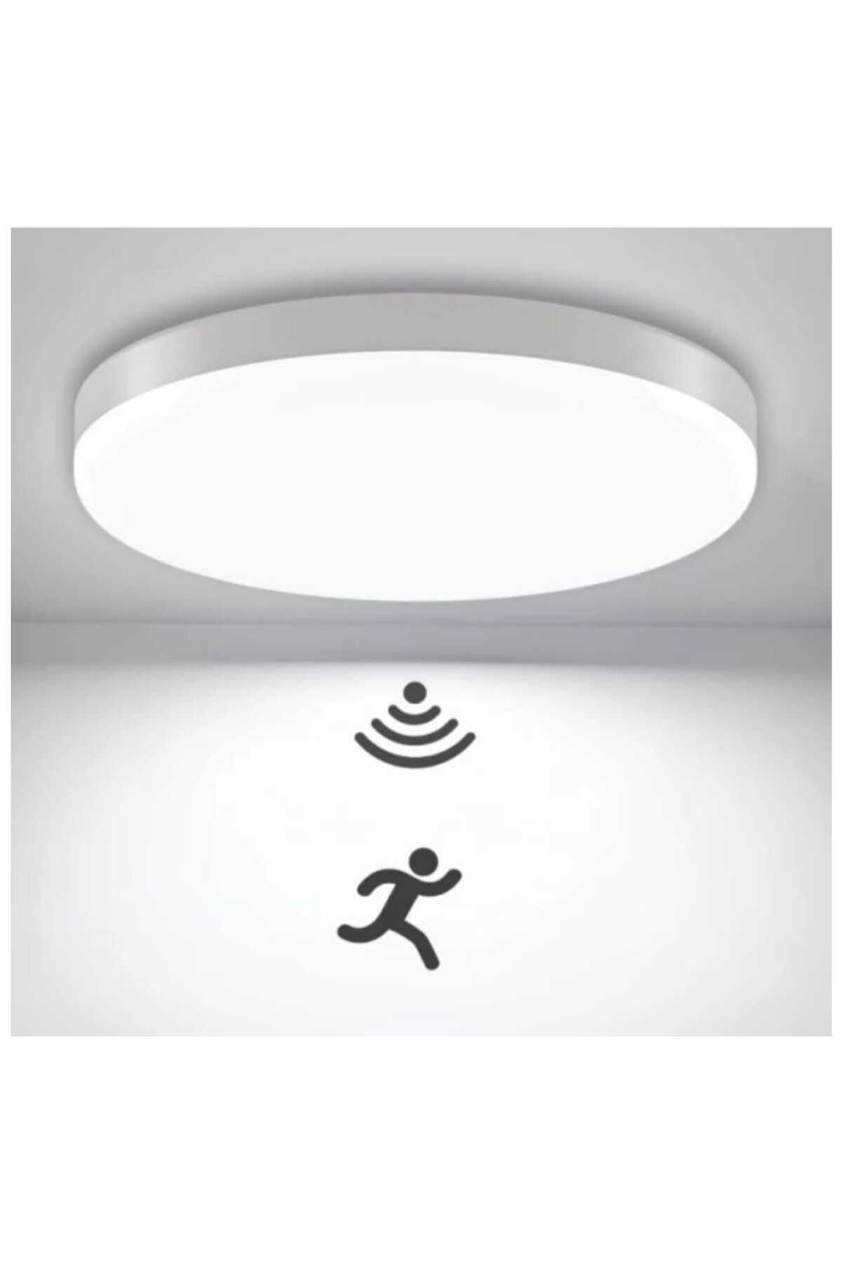 Viesteknoloji-ديكور السقف صفر LED الثريا مع مستشعر الحركة LED مصباح 20 واط 6500 كيلو ضوء أبيض المنزل مكتب مرحاض ضوء 4