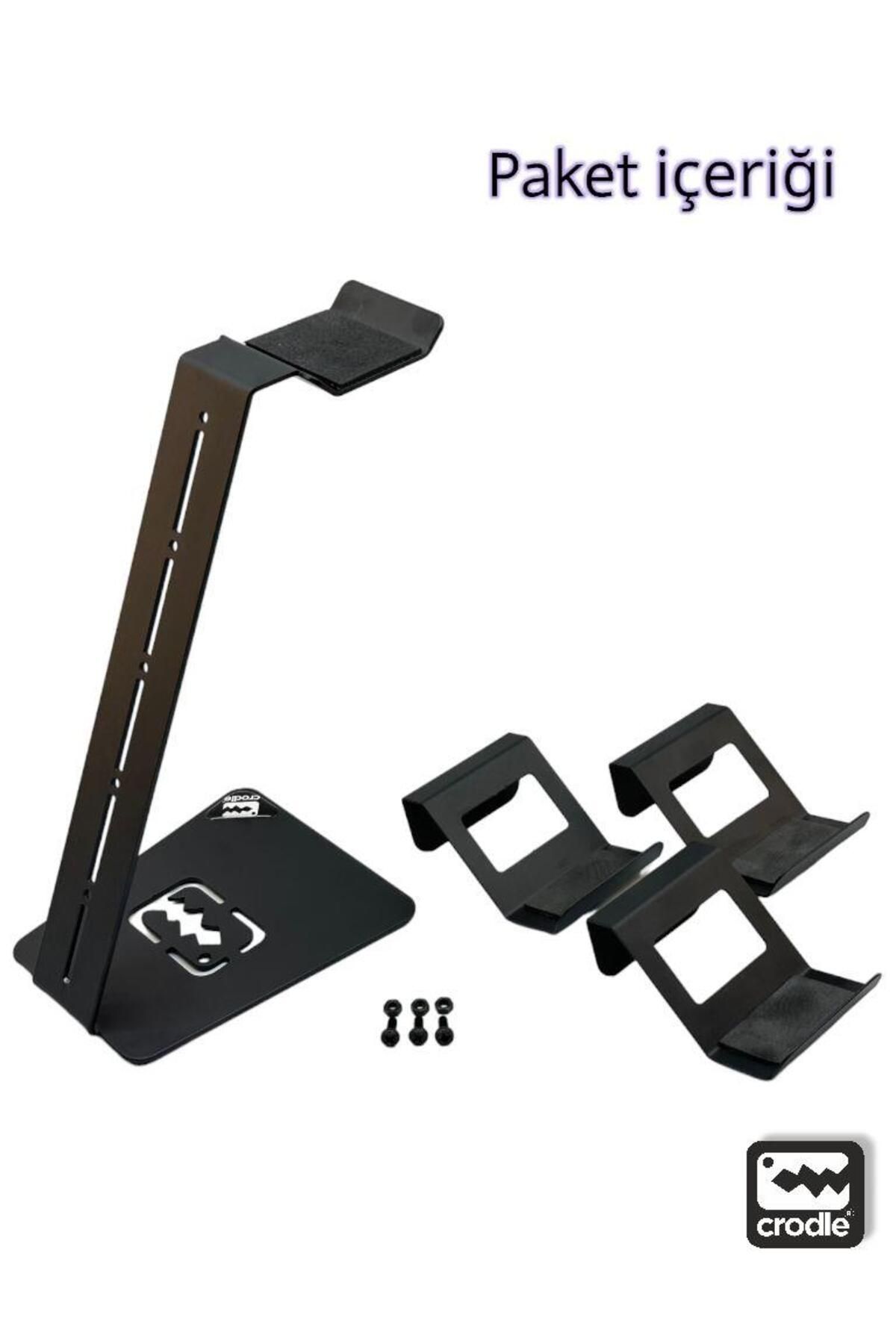 Crodle-Multifunctional Metal Gaming Ps5 Ps4 Xbox Joystick Controls Holder And Headset Vertical Stand 5