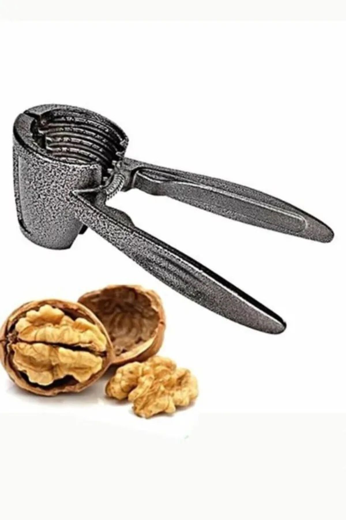 OnlyTech-Professional Large Size White Handle Cast Walnut Cracker 4