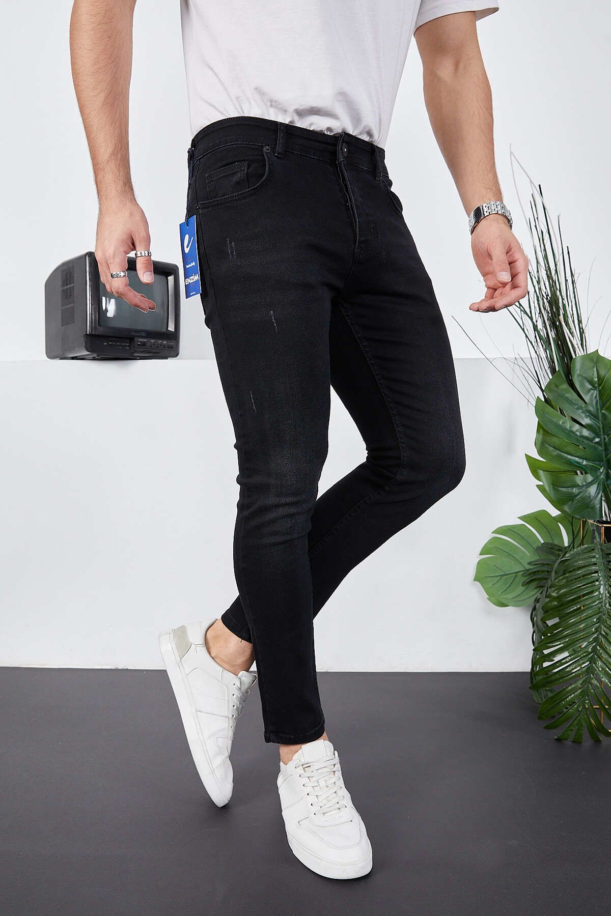 ENZİM JEANS-Férfi Lycra farmer Skinny Fit Super Skinny farmer 3