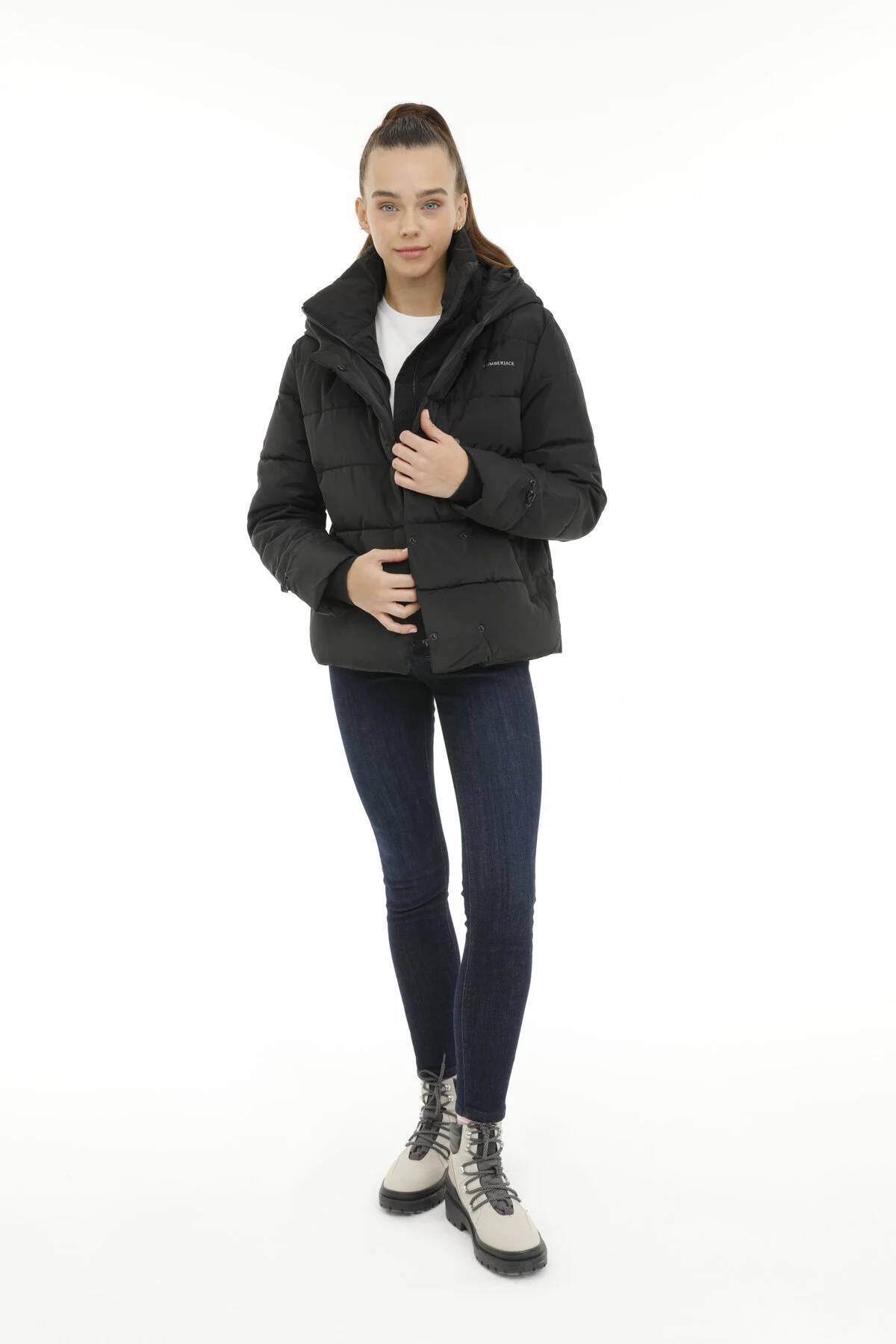 lumberjack-أ 101398843   معطف Wl Karına 2Sn71 3Pr Lumberjack للنساء - أسود 3