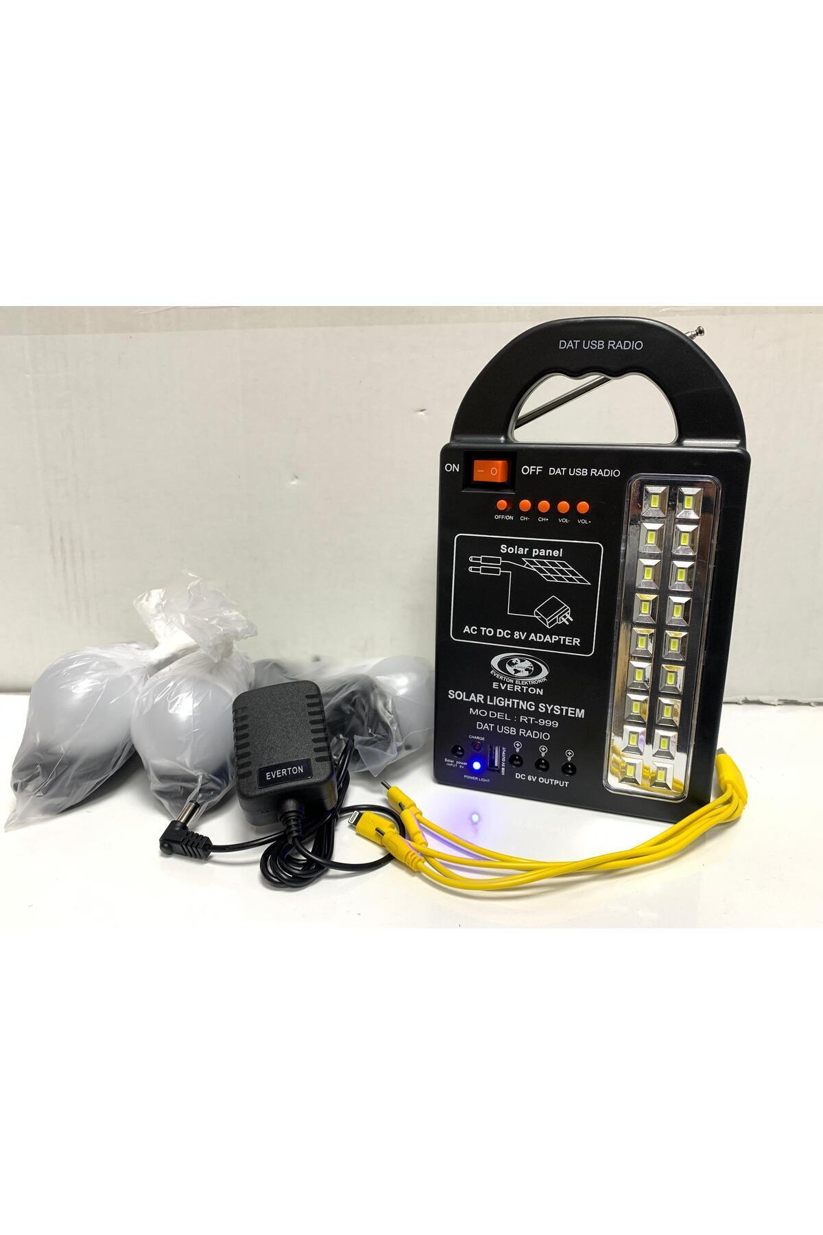 BLOMSTER Everton Rt-999 Radyo Özelikli Dat Fener Aydınlatma