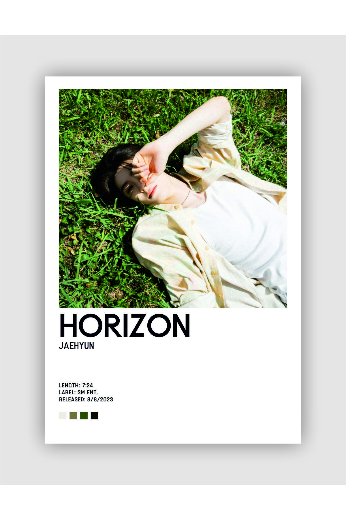 JAEHYUN Horizon K-pop Wall Poster - Wall Decor - Thick Paper - Frameless