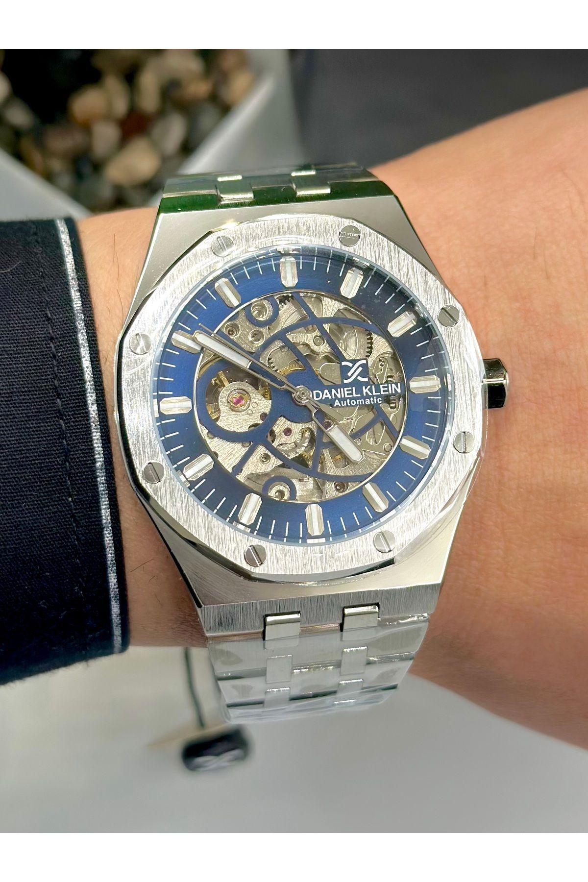 Daniel klein outlet skeleton watches