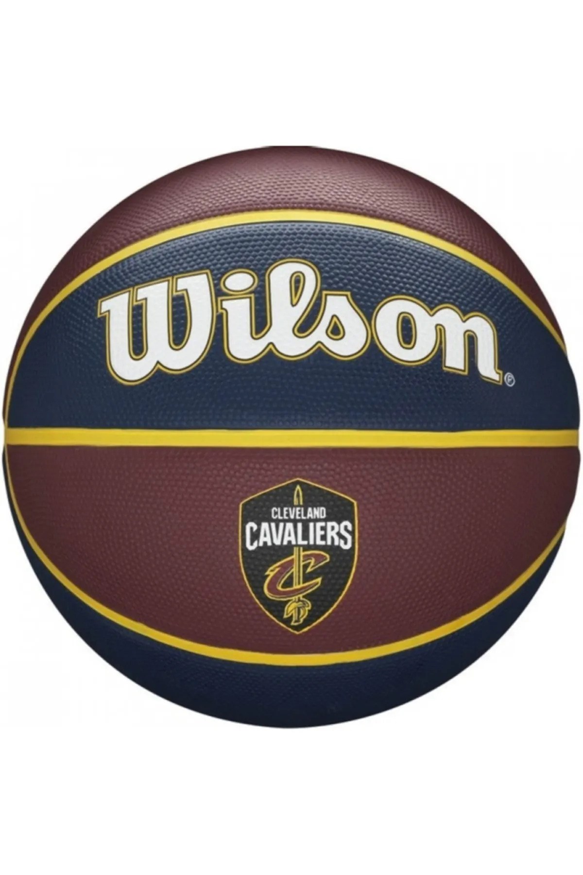 TOCSPORTS Lacivert Kahverengi Wilson Nba Team Tribute Cavaliers Model Basketbol Topu - No 7 - Pompa Dahil