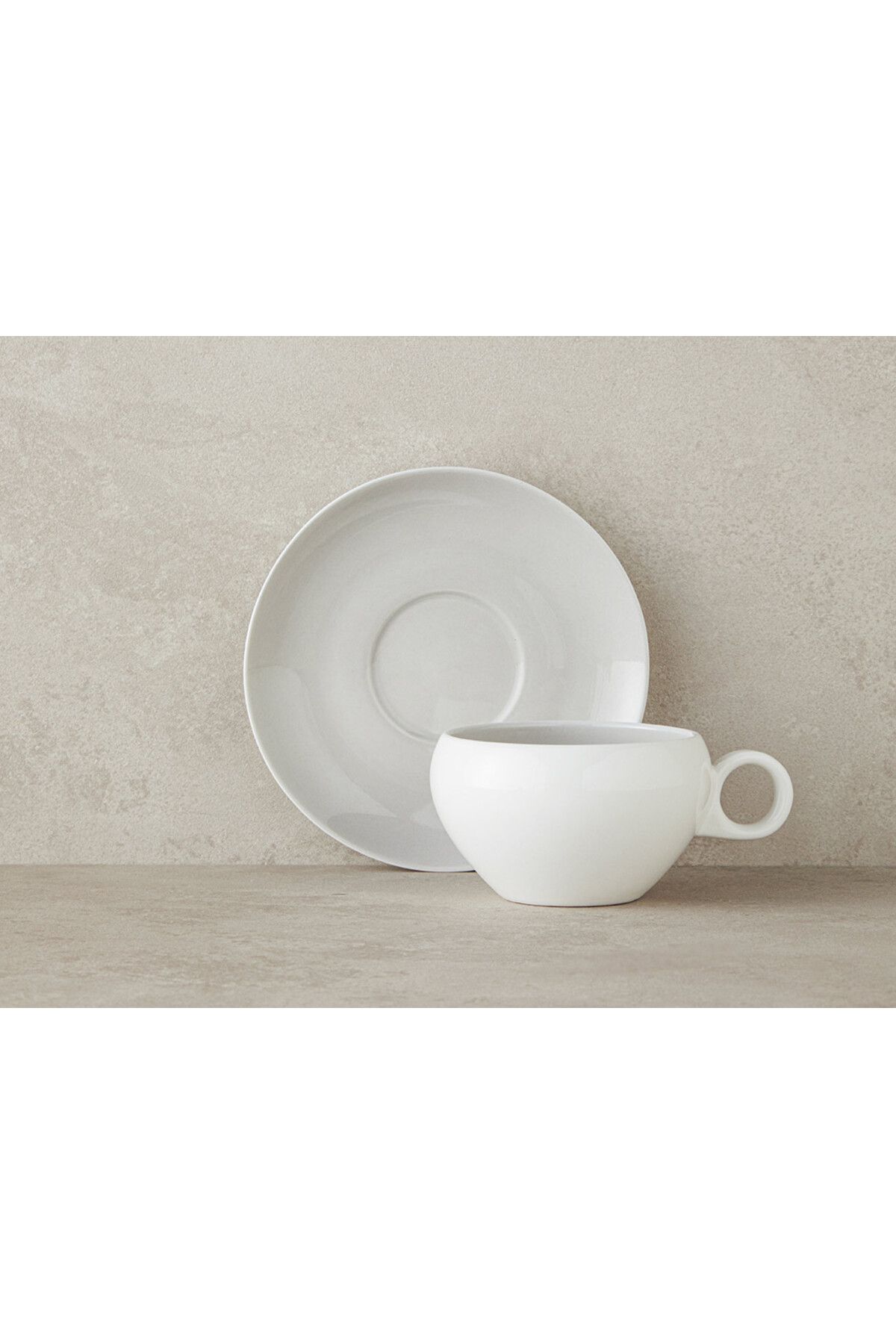 English Home-Boho New Bone China Teacup Set Gray 3