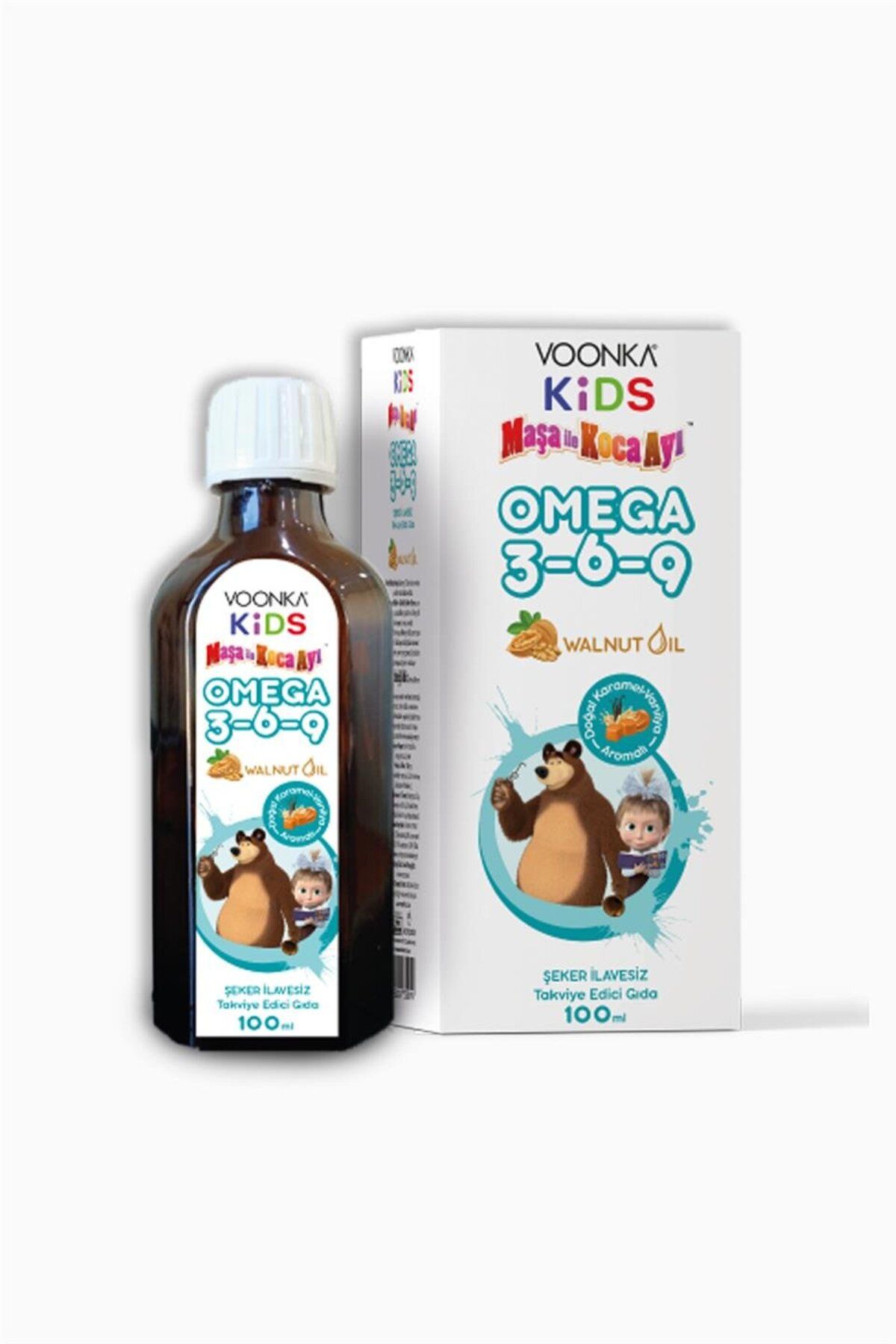 Voonka Kids Omega 3-6-9 Маша и Медведь 100мл со вкусом карамели и ванили 50117091