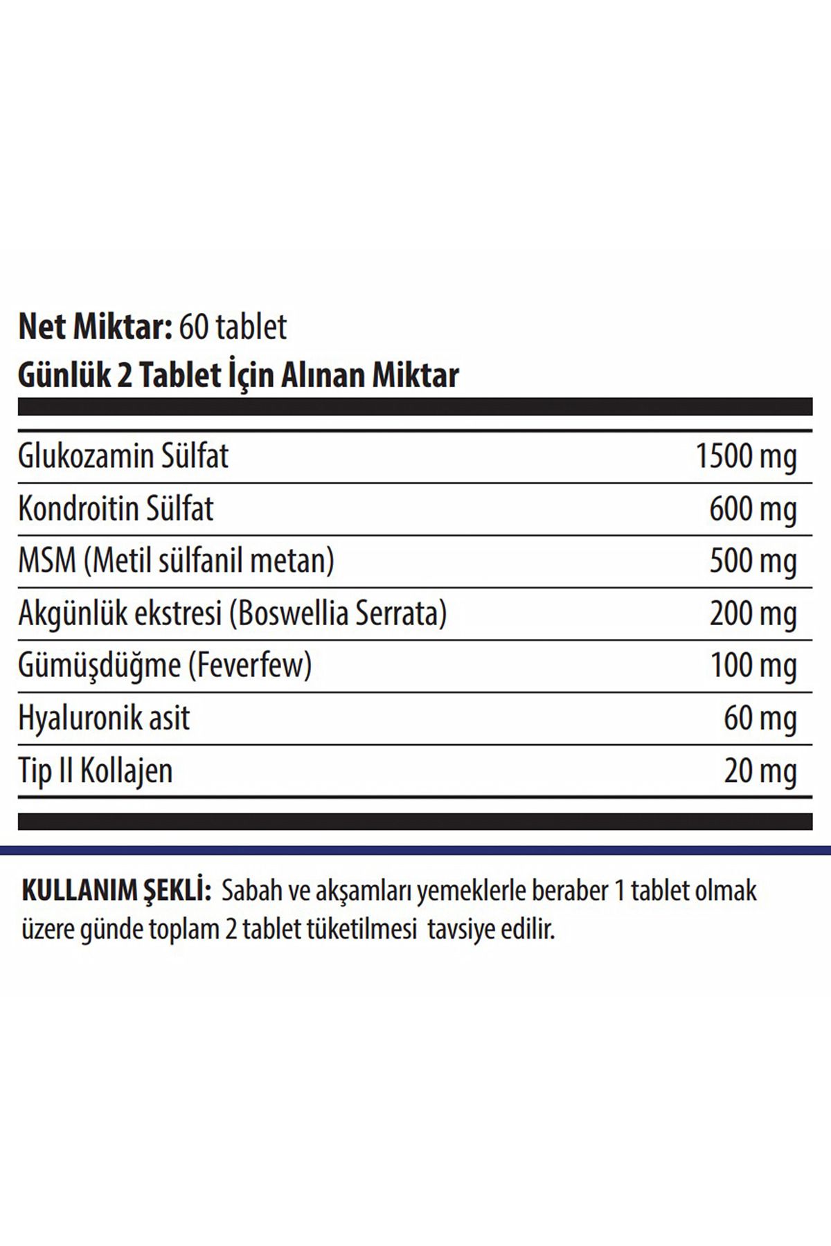 Tums-Xtra Flex Glucosamine Chondroitin Msm Hyaluronic Acid Boswellia 60 Tablets 2