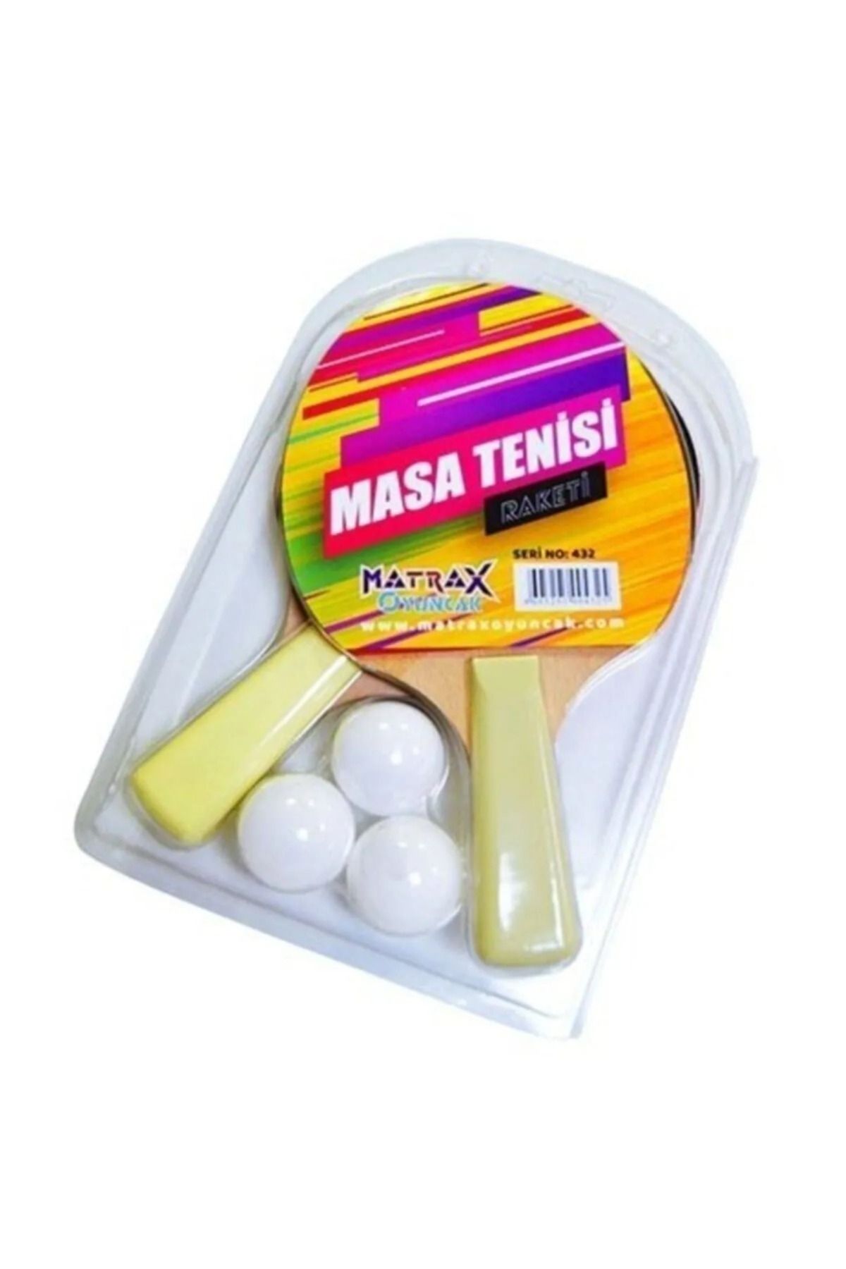 tüftürük Matrax Kaliteli 2'li Masa Tenisi Raketi