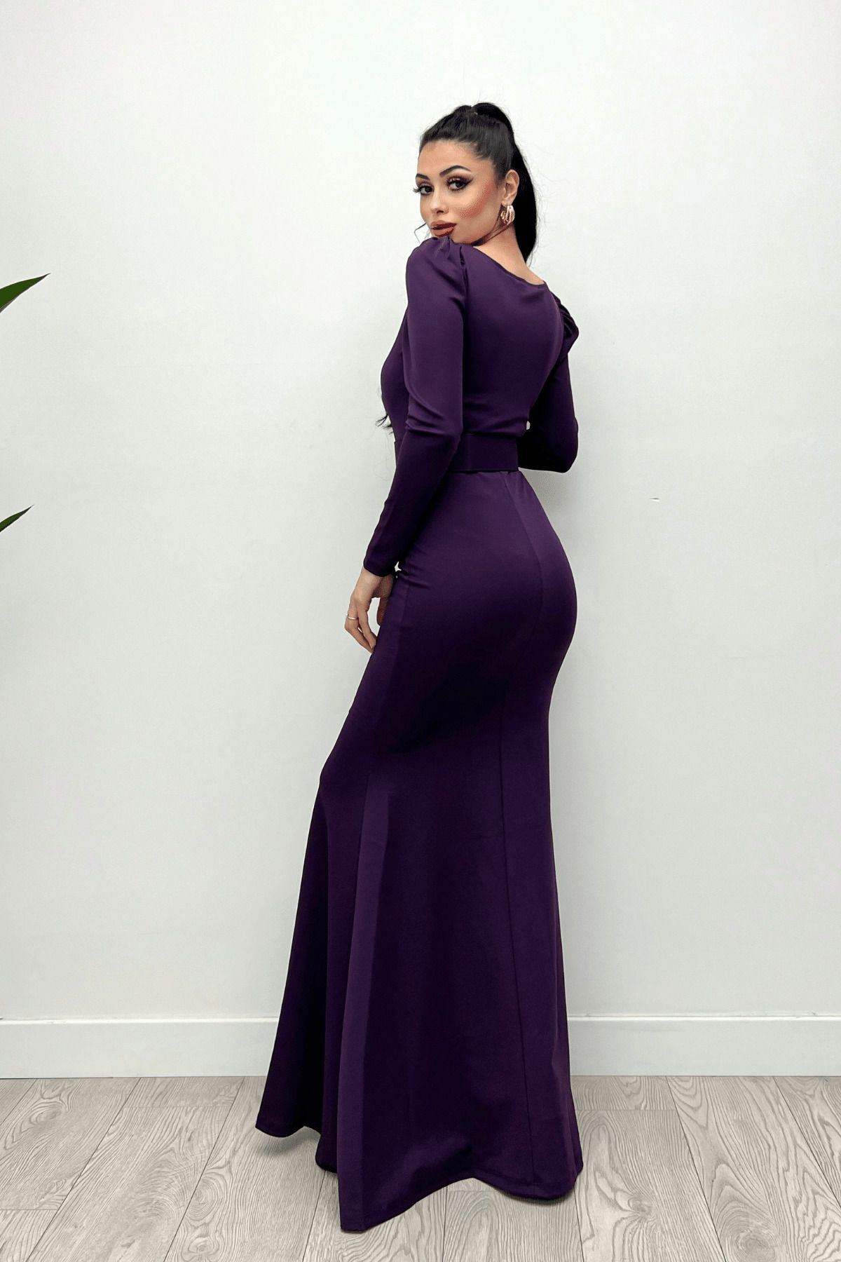 giyimmasal Evening Prom Dress Purple Trendyol