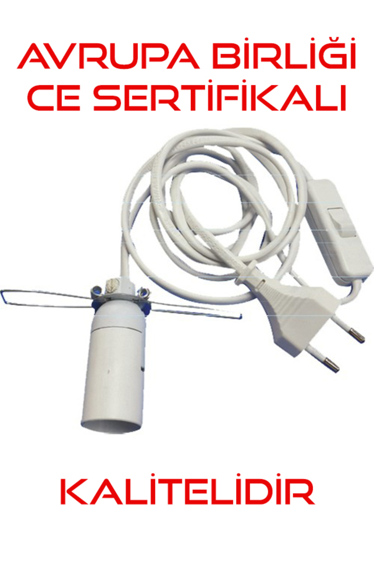 Tokyo Anahtarlı Fişli Masa Lambası Kablosu Tuz Lambası Anahtarlı Güç Kablosu Abajur Aydınlatma